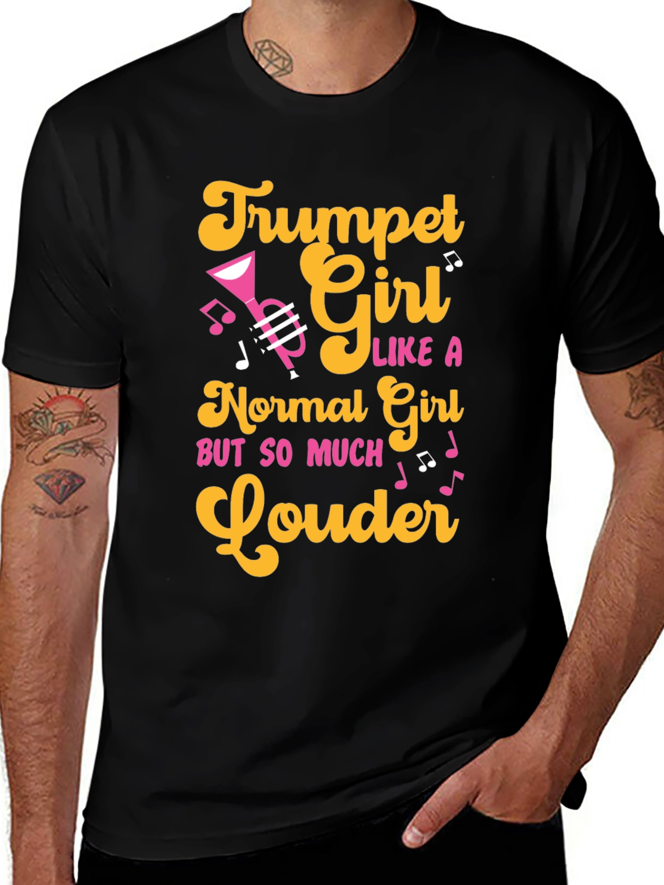 Variant 27 of Trumpet Girl T-Shirt - Musician Apparel