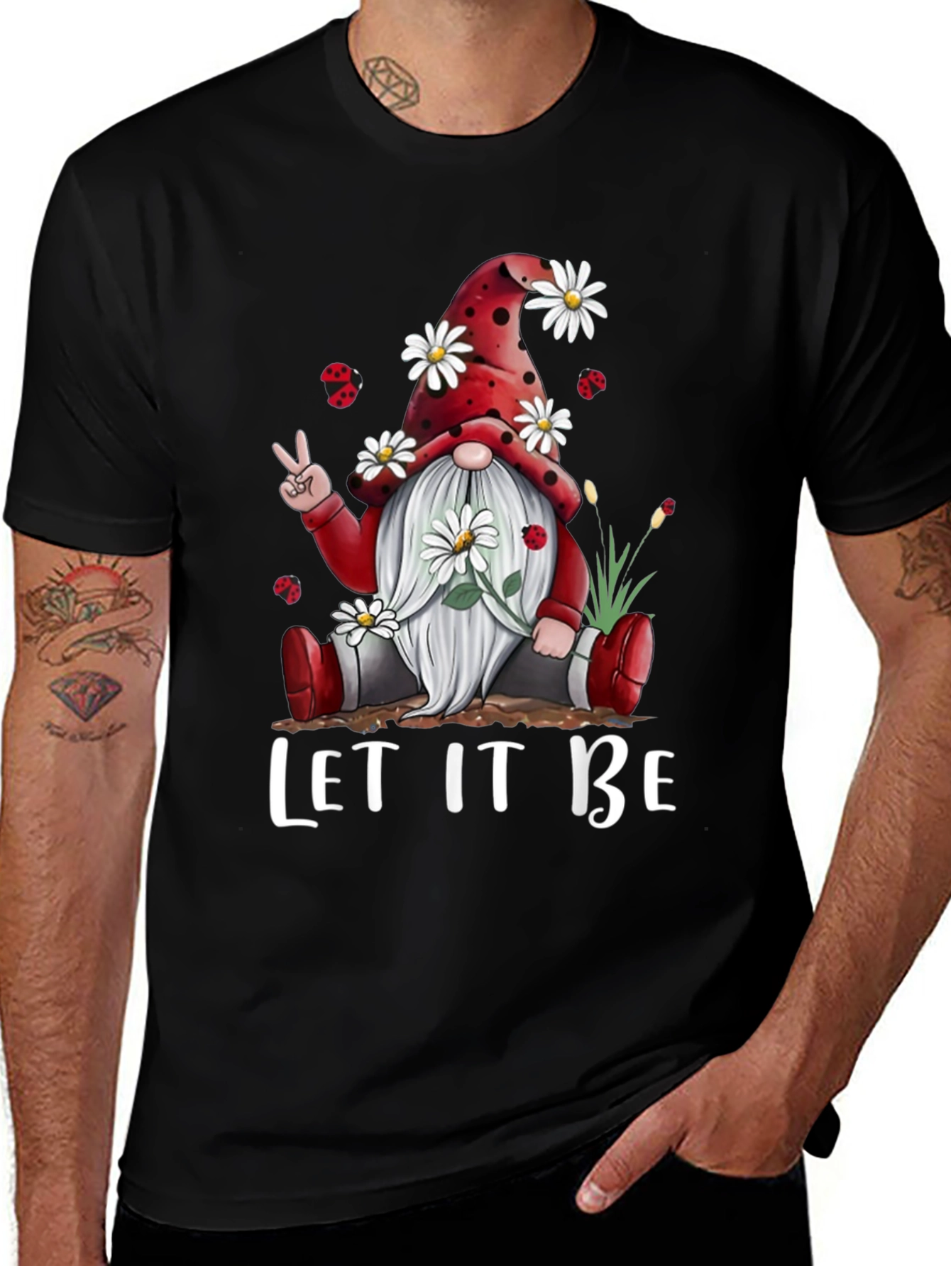 Variant 16 of Gnome Let It Be Graphic Tee