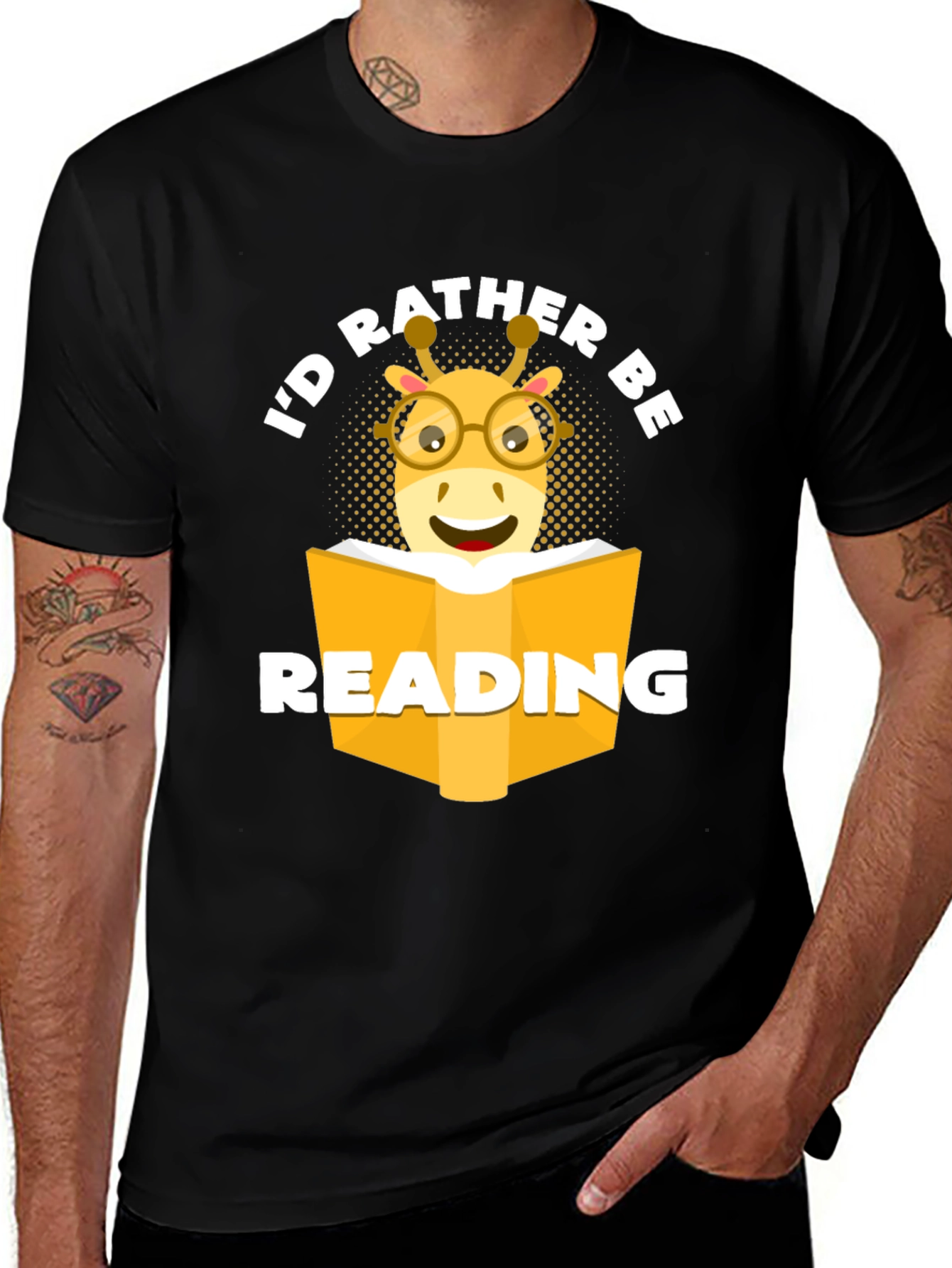 Variant 29 of Reading Giraffe T-Shirt