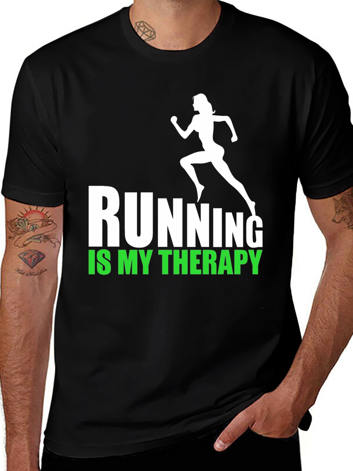 Variant 8 of Running is My Therapy T-Shirt