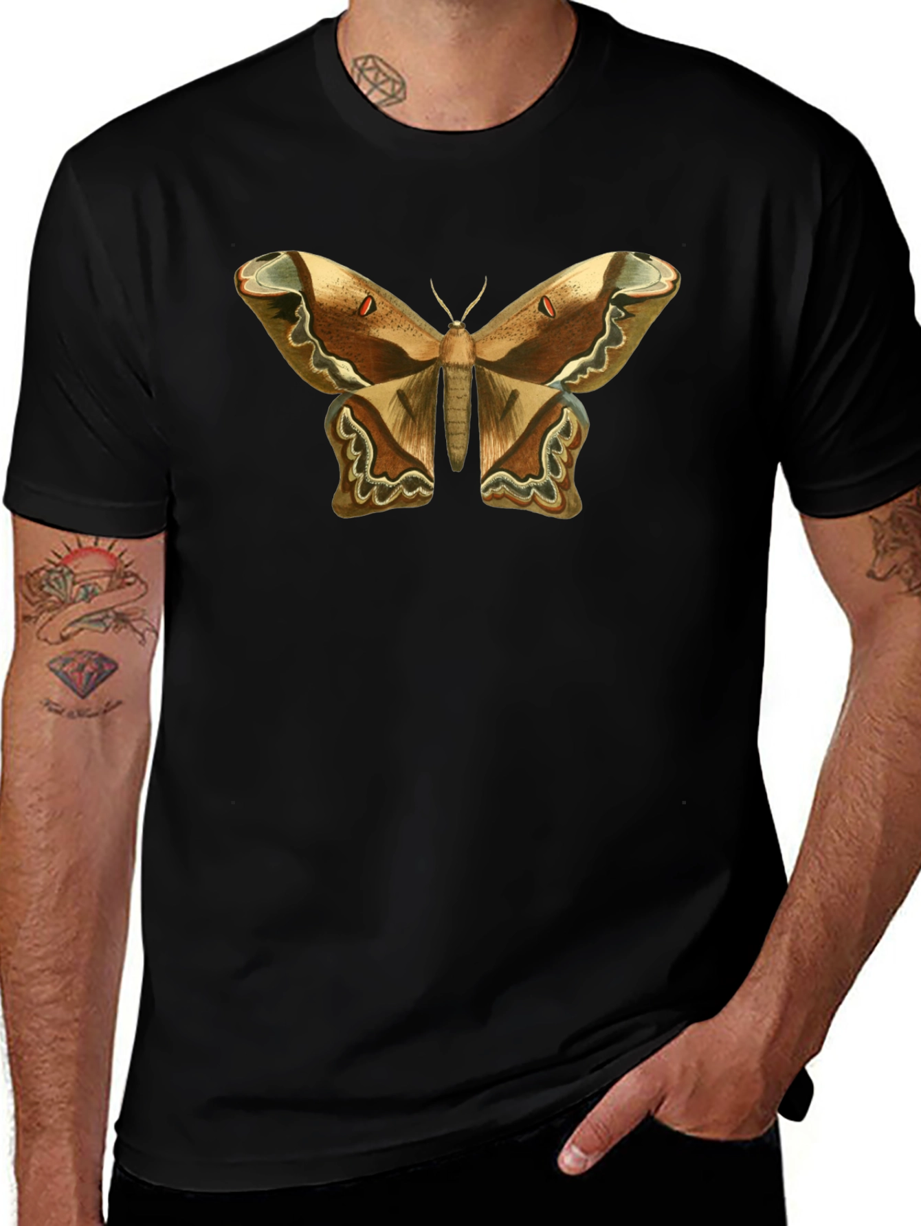 Variant 16 of Moth Graphic Tee - Stylish Insect T-Shirt