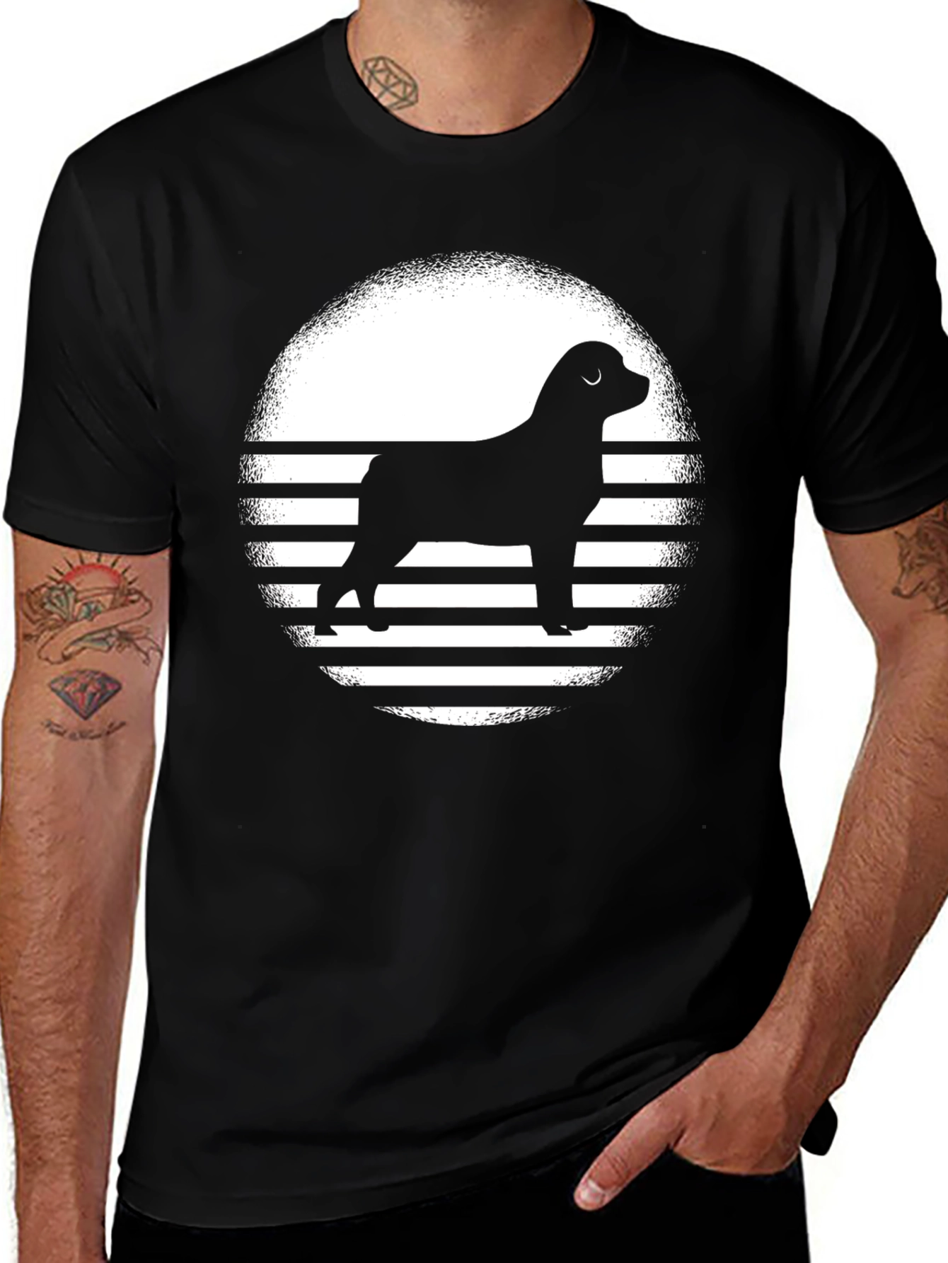 Variant 14 of Rottweiler Sunset Graphic Tee