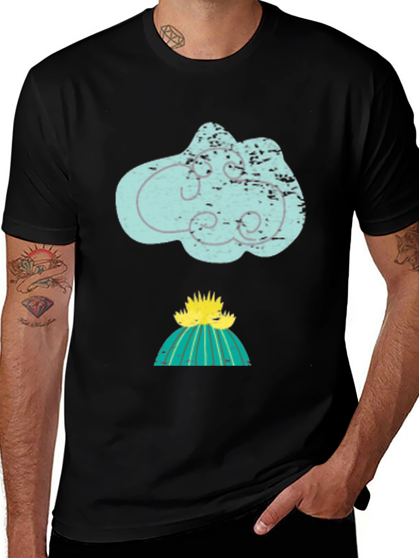 Variant 19 of Cloud Cactus Graphic Tee