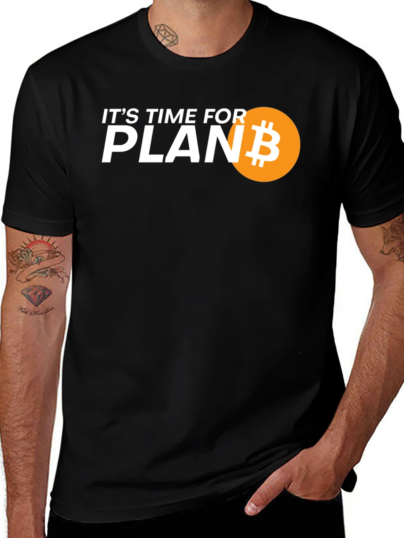 Variant 11 of It's Time For Plan B Bitcoin Graphic Tee