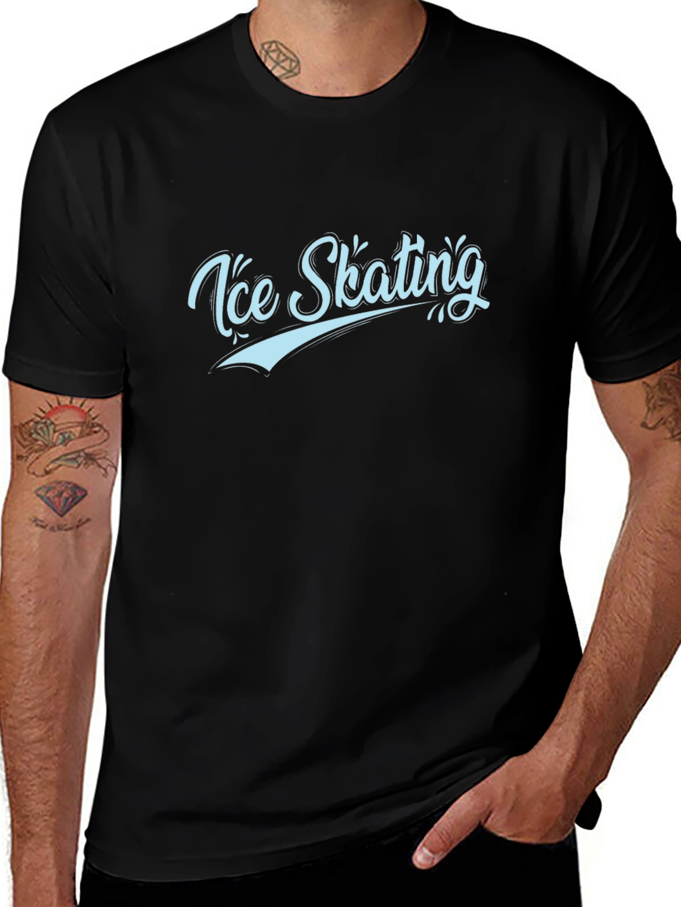 Variant 25 of Ice Skating Graphic T-Shirt - Stylish & Comfy!