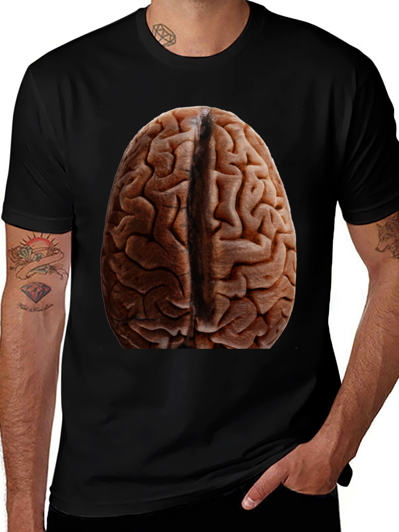 Brain Graphic T-Shirt - Anatomically Correct!