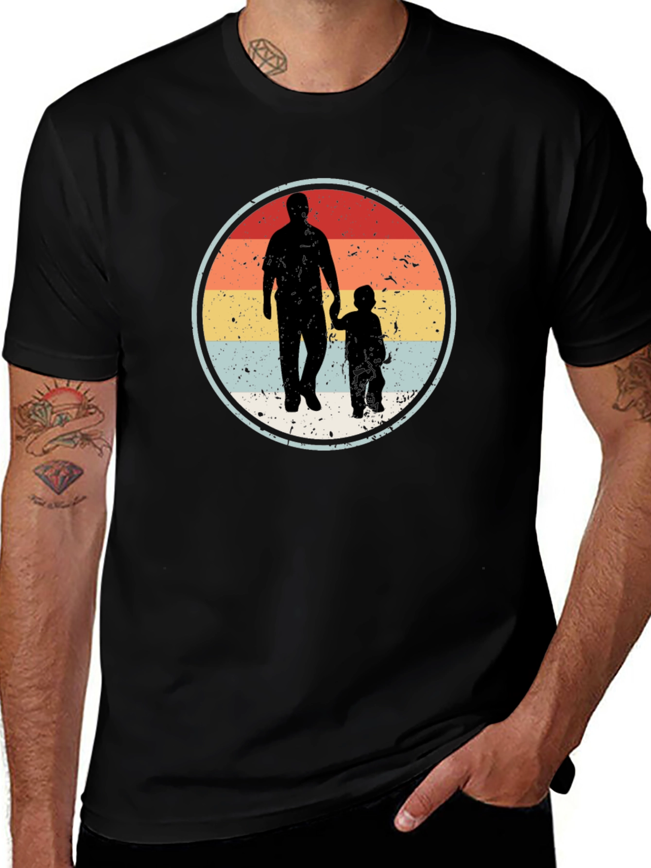 Variant 27 of Retro Father & Child Graphic Tee