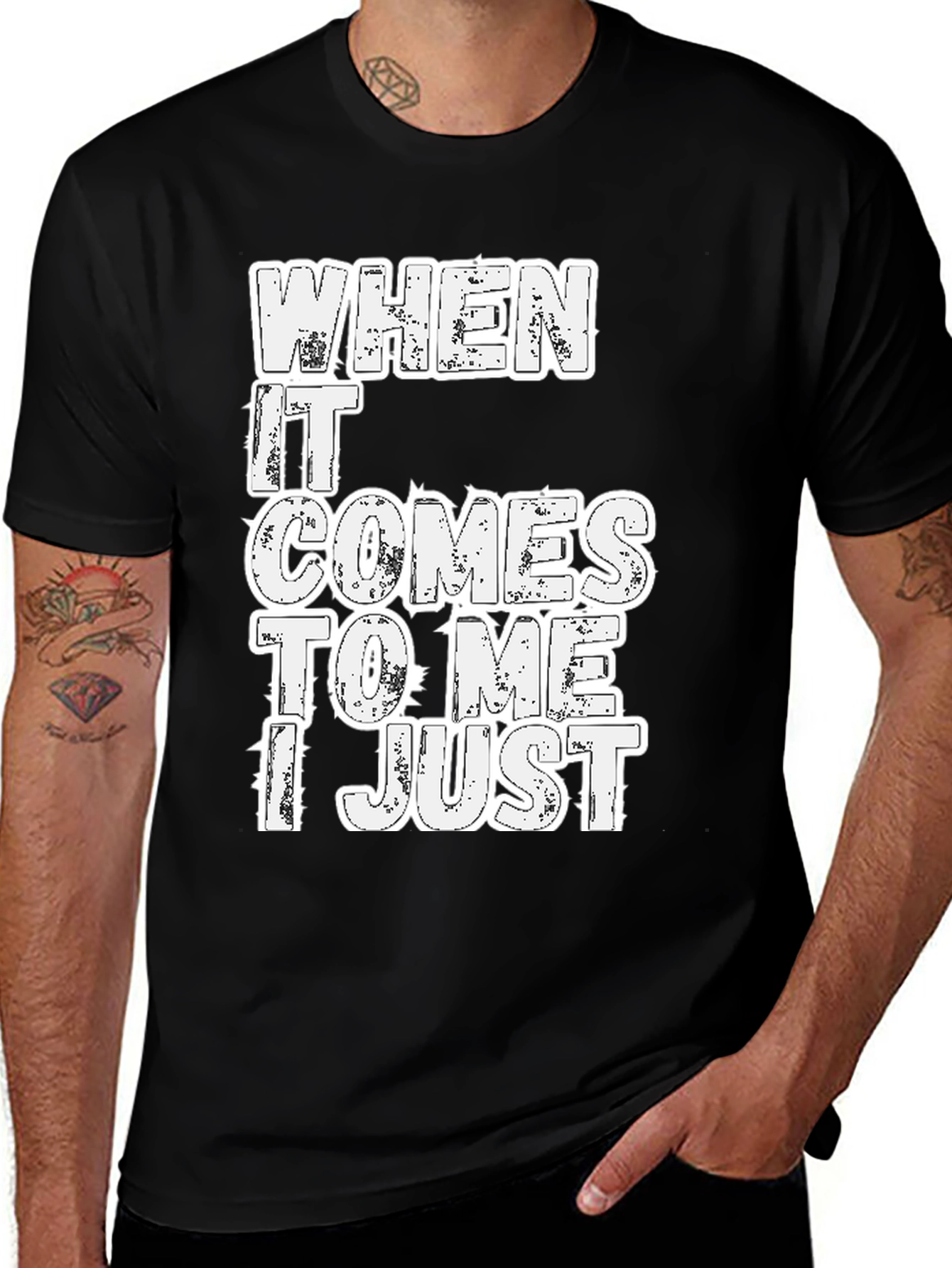 Variant 6 of Funny Sarcastic Men's Black T-Shirt