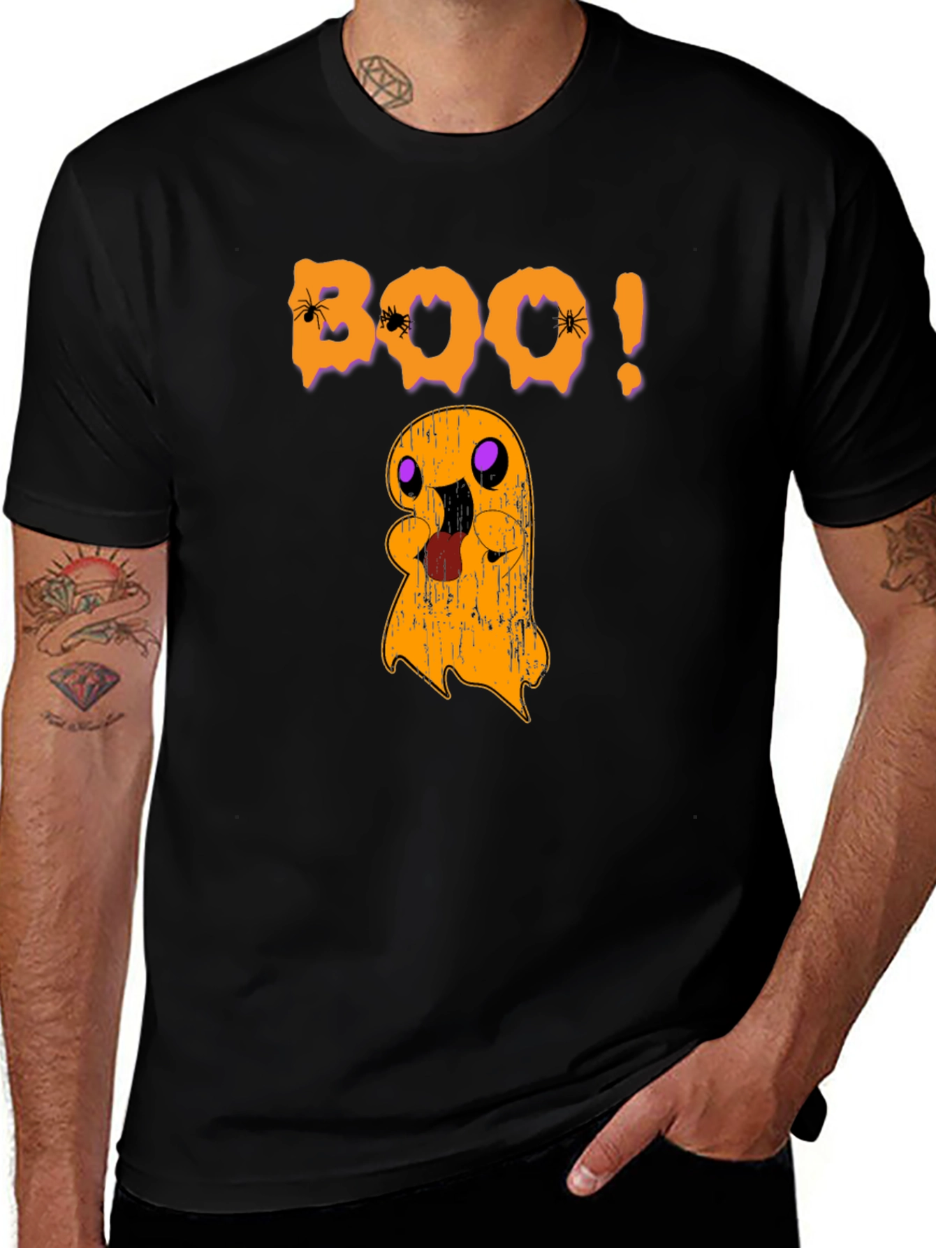 Variant 30 of Boo! Halloween Ghost Graphic Tee