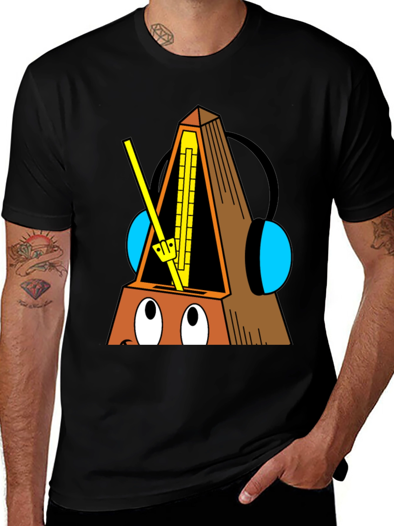 Variant 9 of Musical Metronome Cartoon T-Shirt
