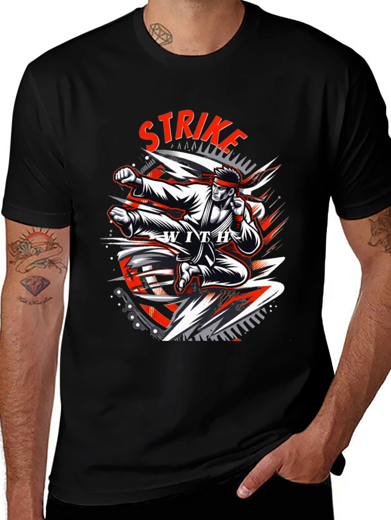 Variant 18 of Strike T-Shirt - Martial Arts Graphic Tee