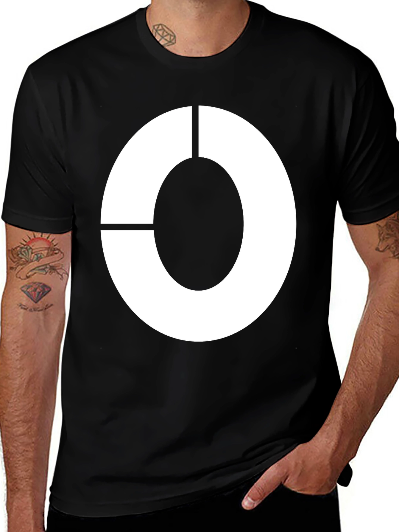 Variant 23 of Abstract Circle Graphic Tee - Modern Style