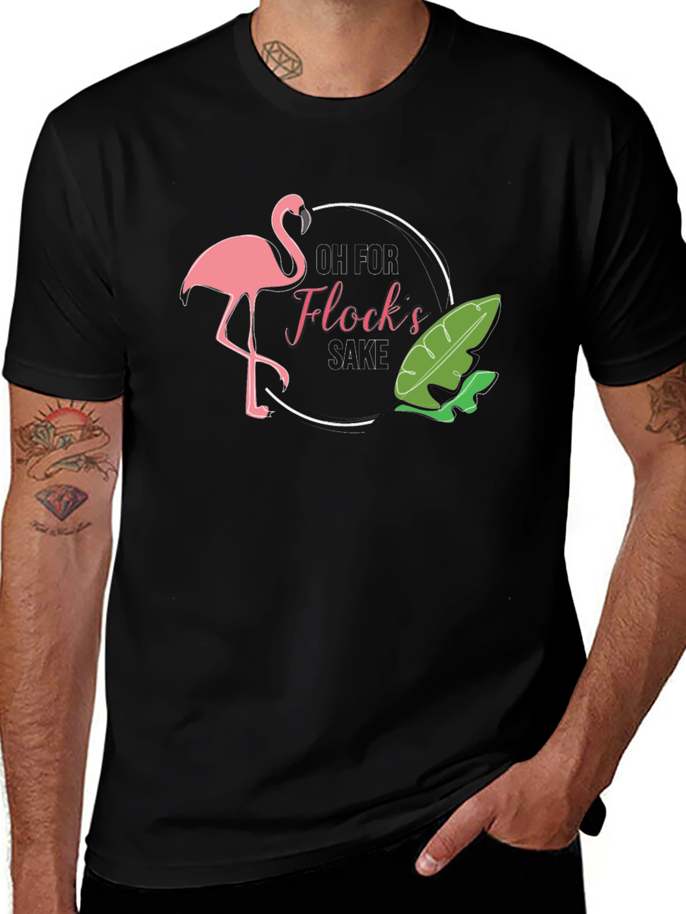 Variant 16 of Oh for Flock's Sake Flamingo T-Shirt