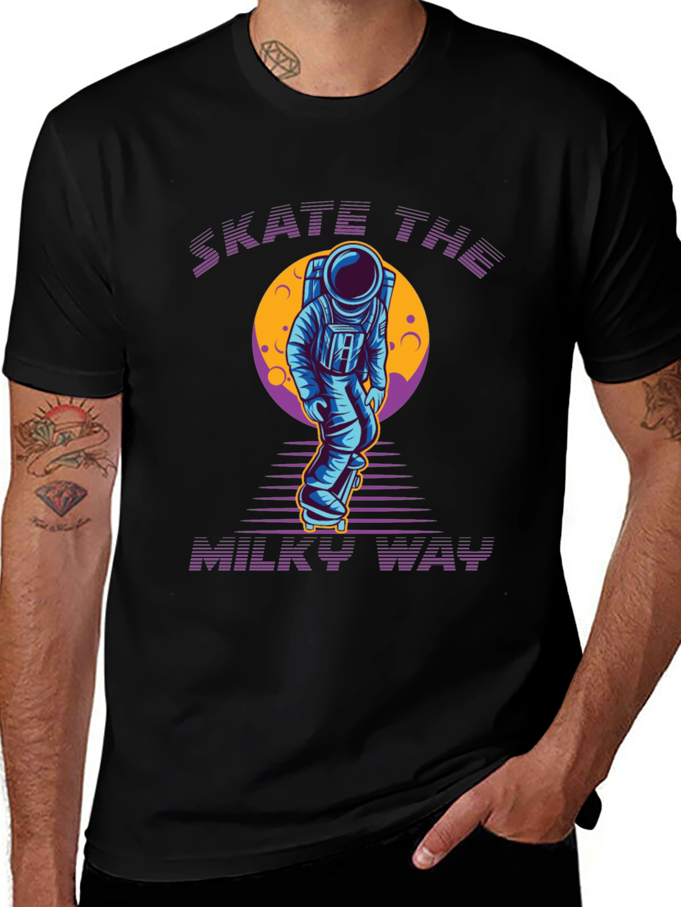 Variant 2 of Skate the Milky Way Graphic Tee