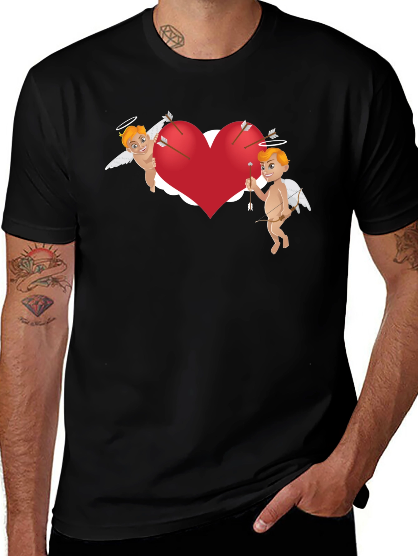 Variant 4 of Cupid's Arrow Heart T-Shirt
