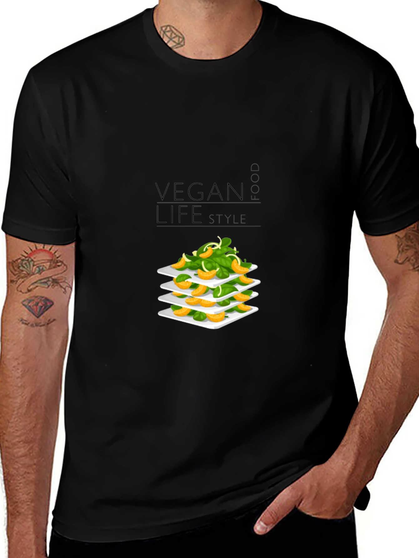 Variant 3 of Vegan Lifestyle T-Shirt - Organic Food Fashion Tee