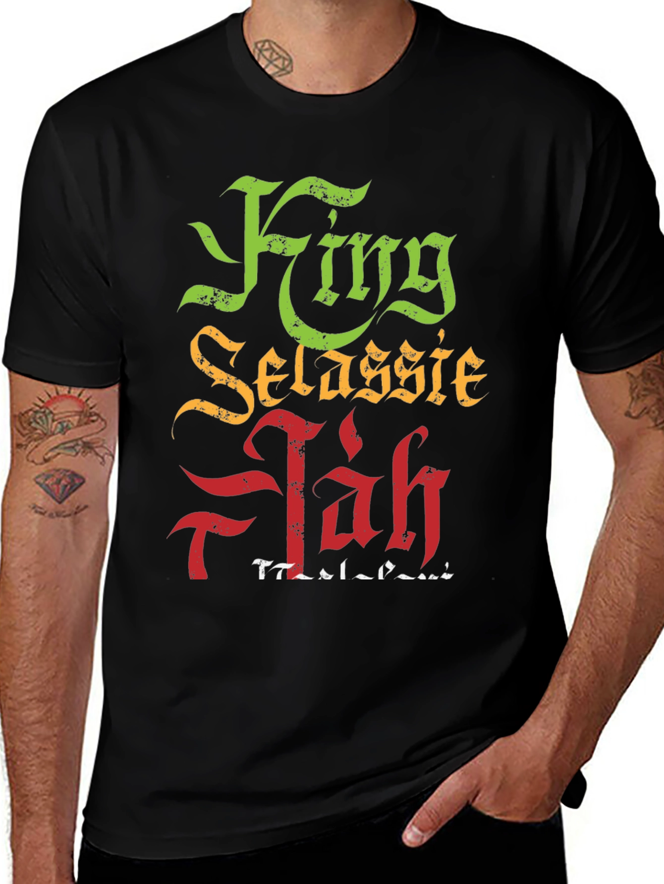 King Selassie Jah Rastafari T-Shirt