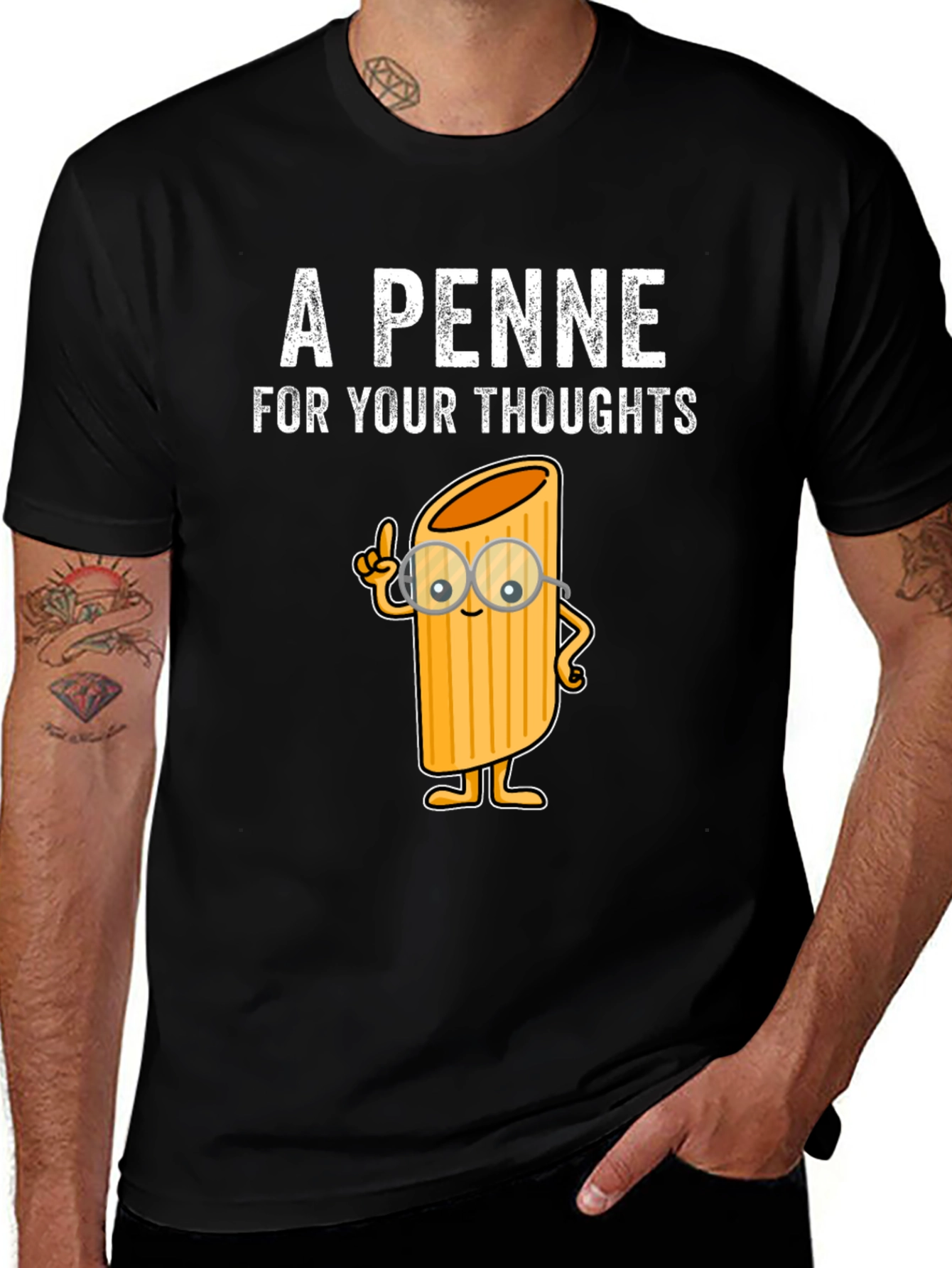 Variant 21 of A Penne For Your Thoughts Funny T-Shirt