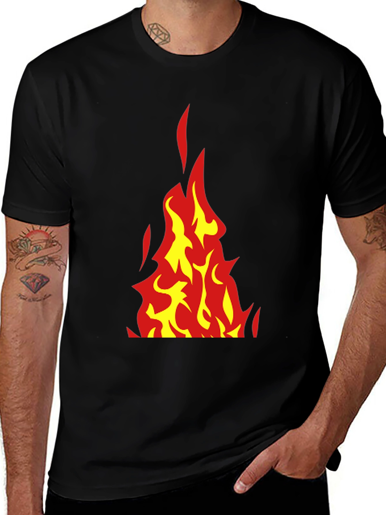 Variant 19 of Fiery Flame Graphic T-Shirt - Bold & Stylish