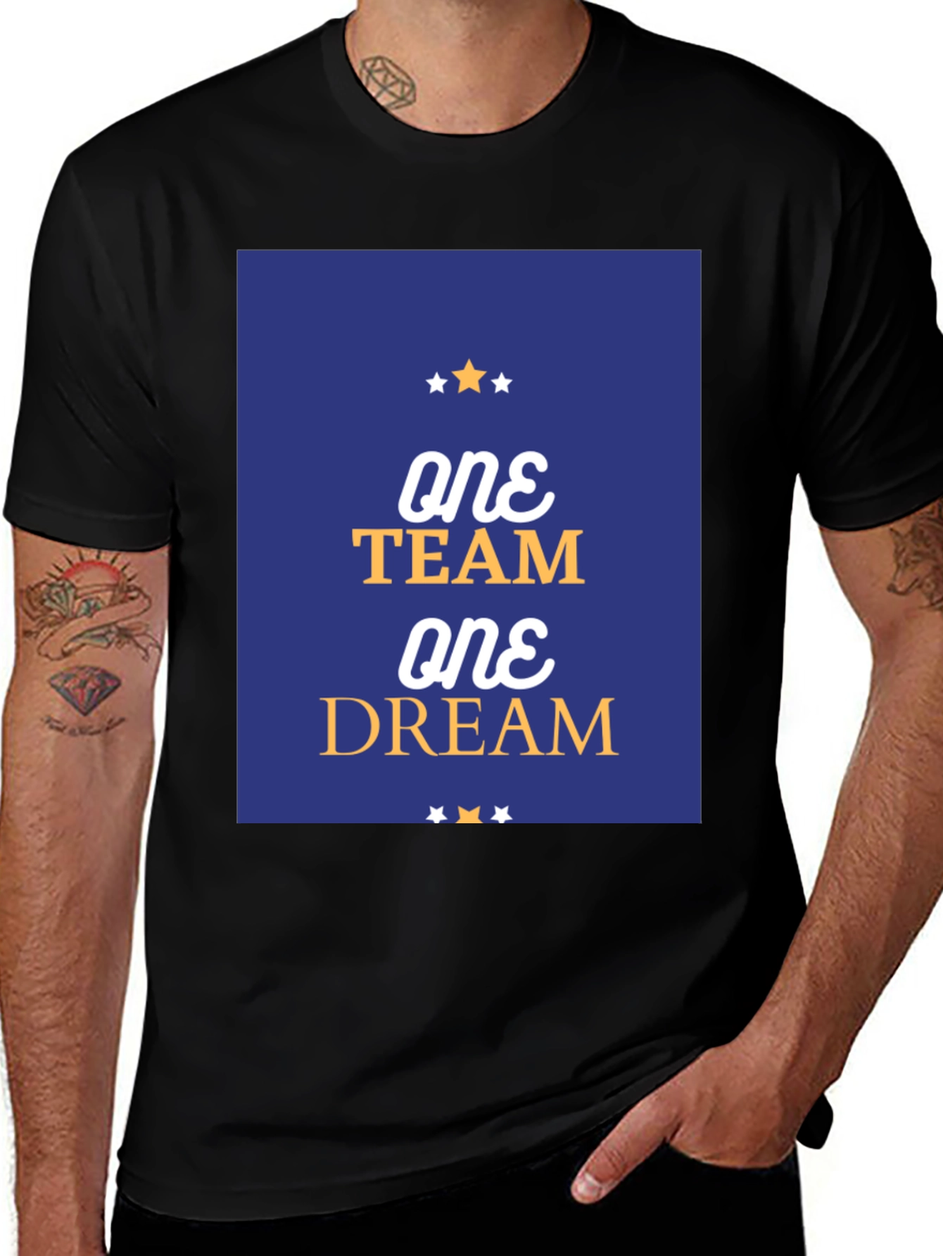 Variant 4 of One Team One Dream Graphic T-Shirt - Motivational Tee