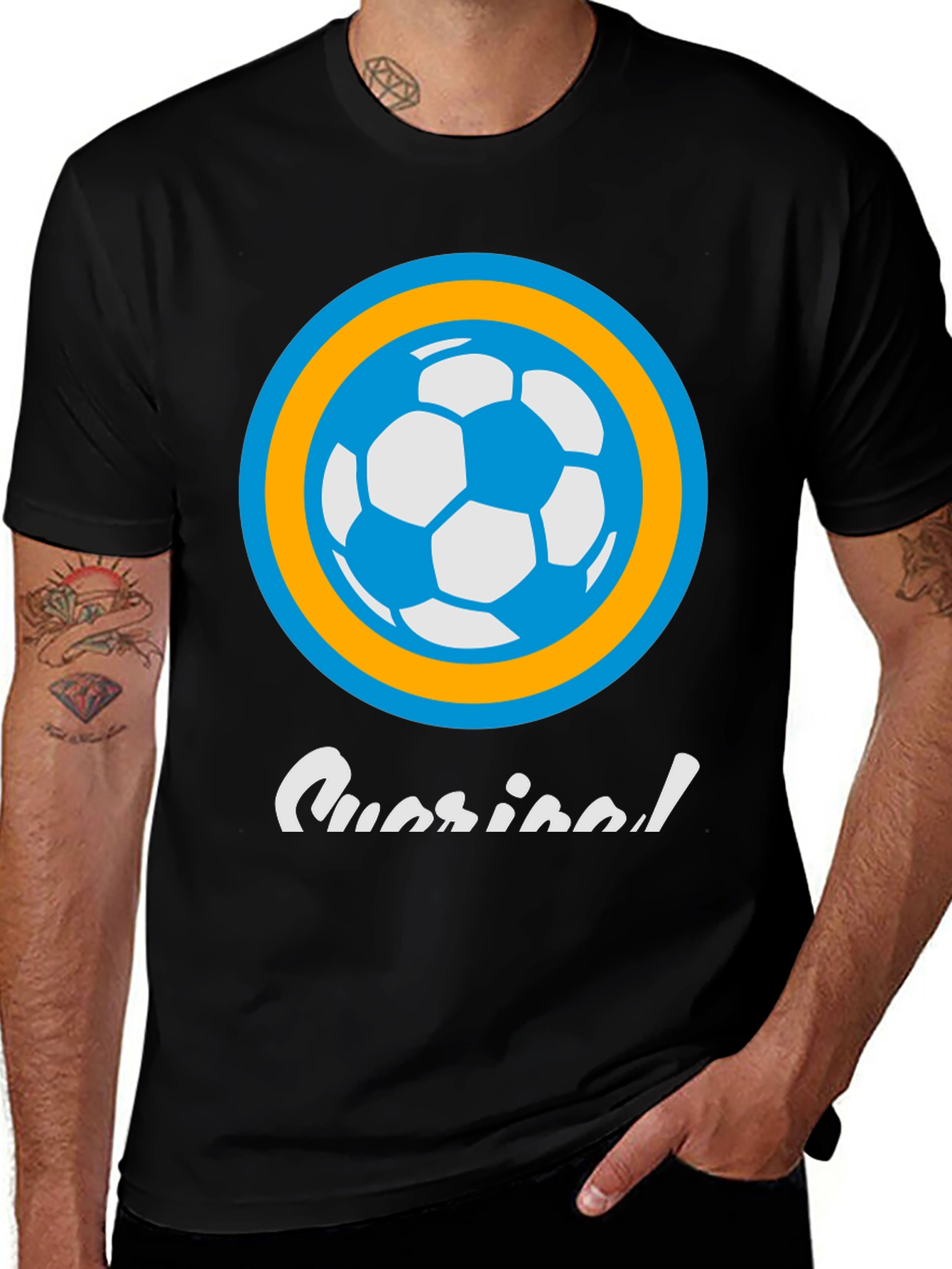 Variant 7 of Soccer Ball Graphic Tee - Casual Style