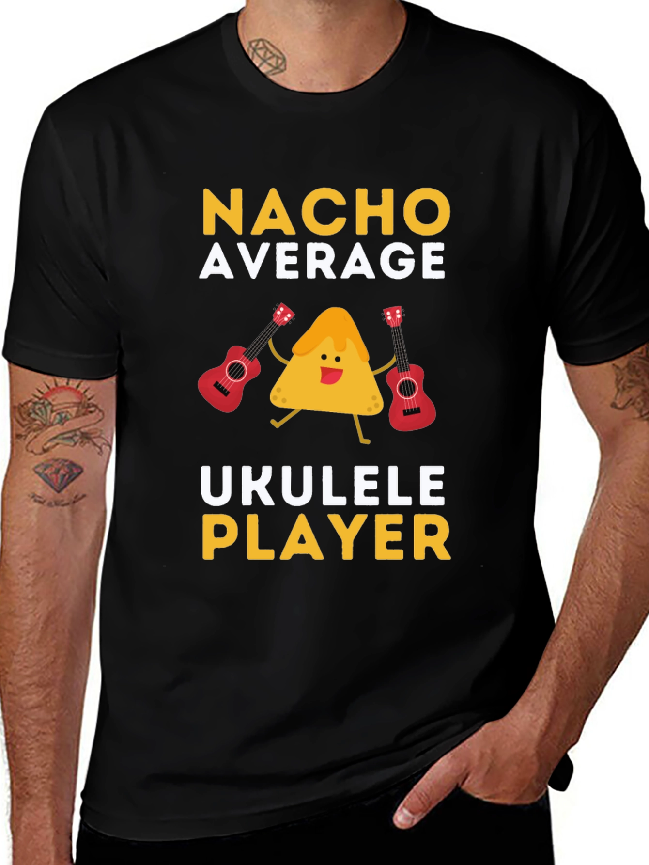 Nacho Average Ukulele Player T-Shirt