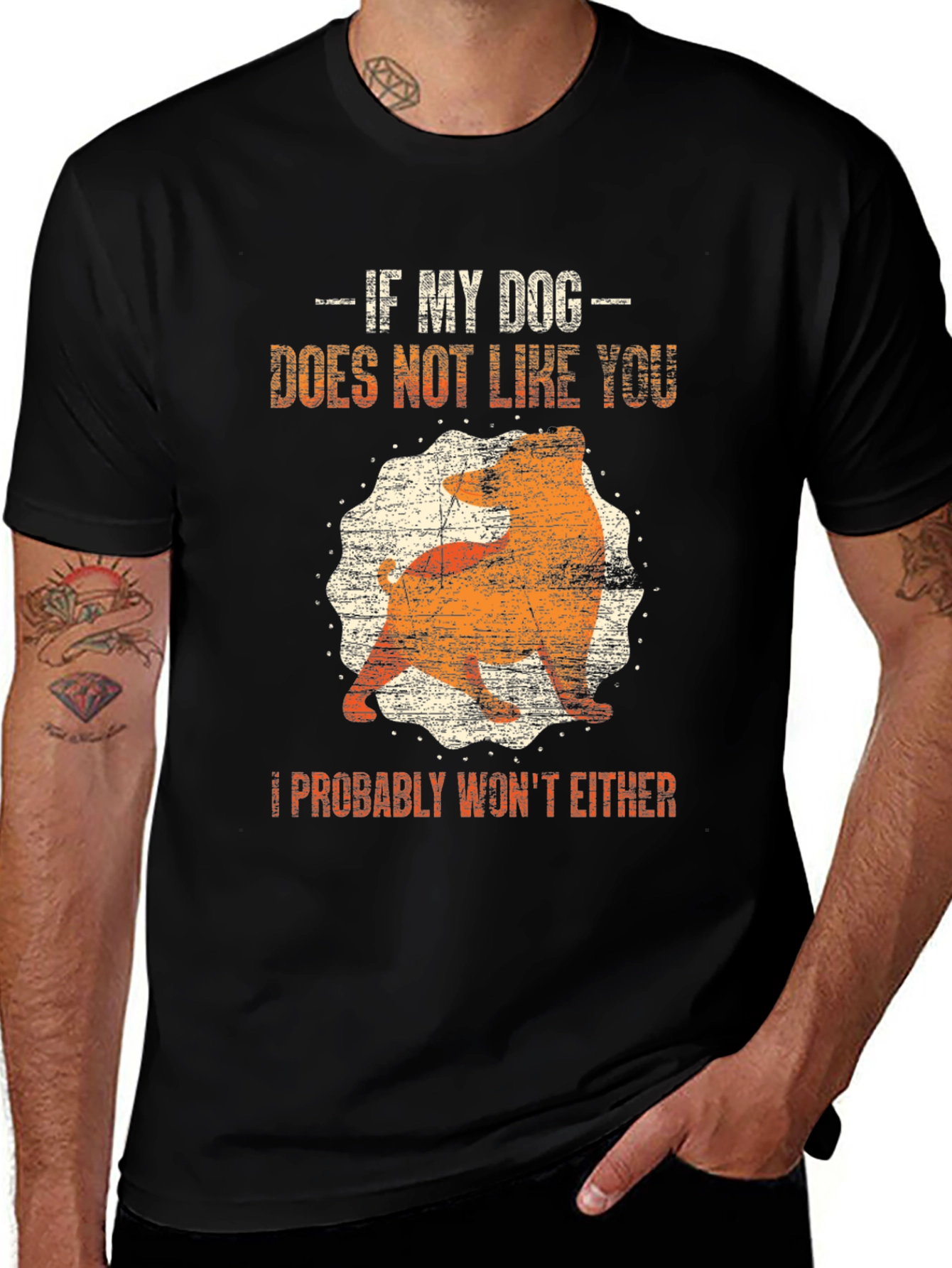 Variant 16 of Dog Lover Graphic Tee - If My Dog Doesn't Like You T-Shirt