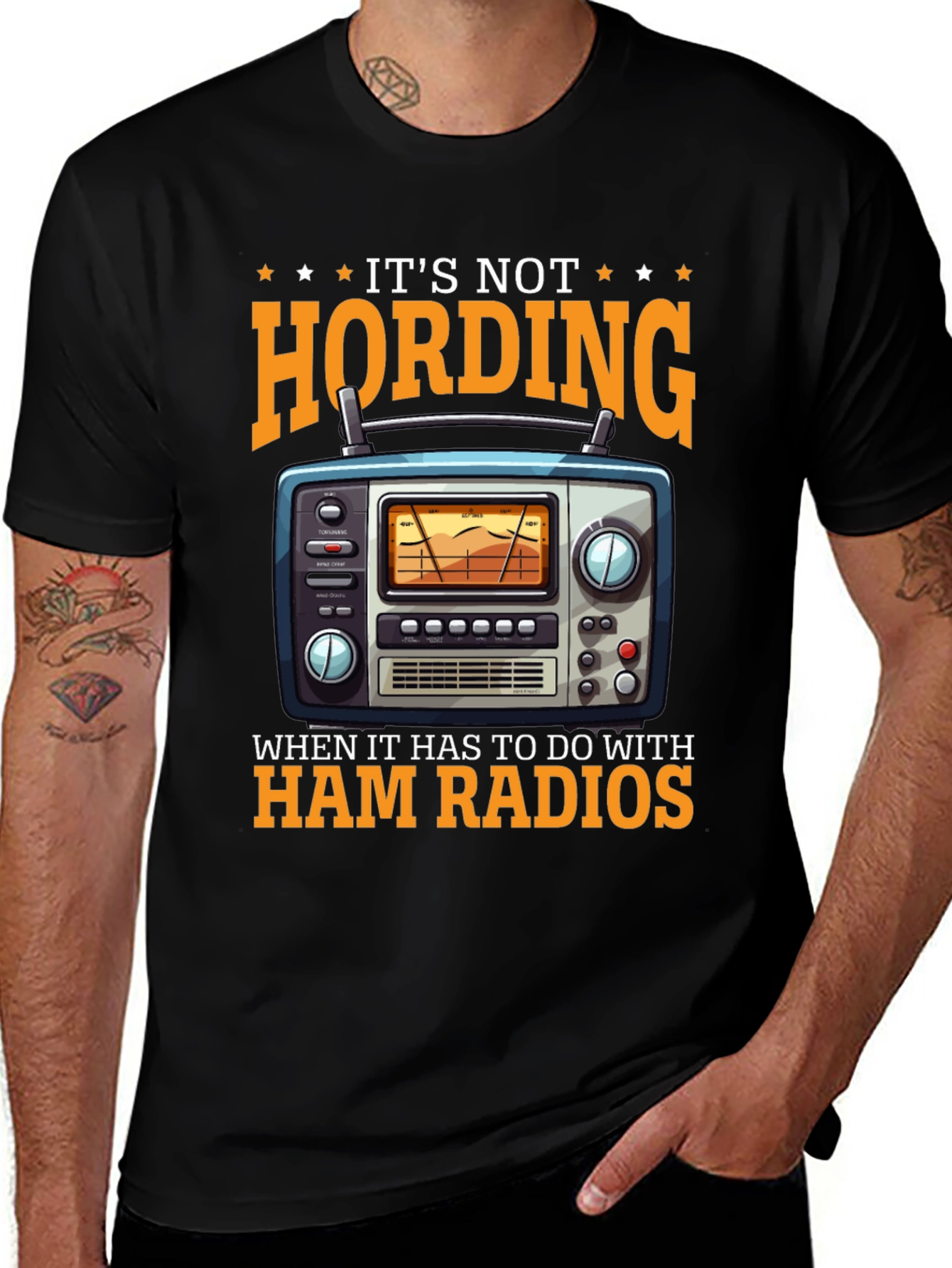 Variant 7 of Ham Radio T-Shirt: It's Not Hoarding!