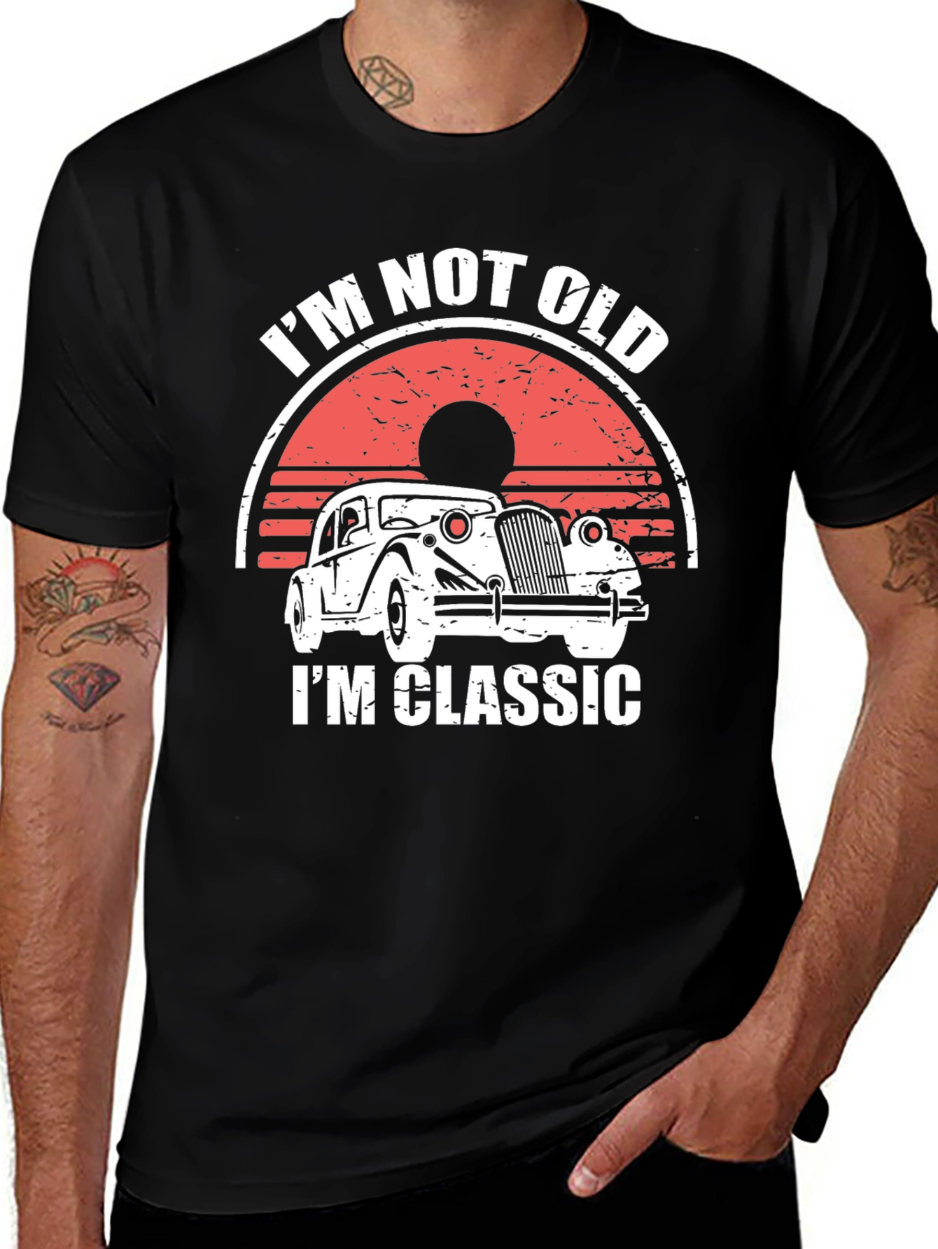 Variant 15 of I'm Not Old I'm Classic Car Graphic T-Shirt