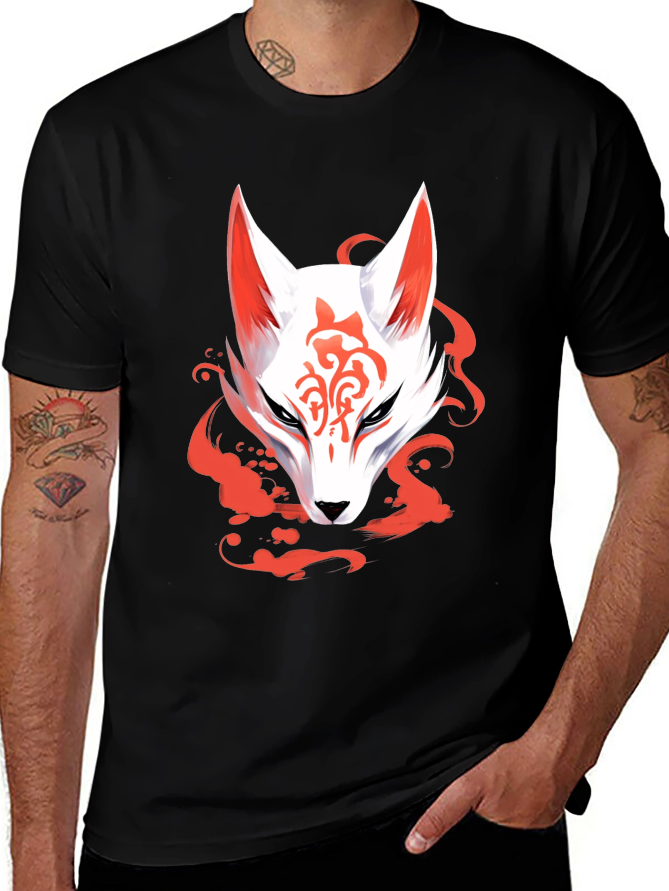 Variant 22 of Fox Graphic Tee - Men's Black T-Shirt