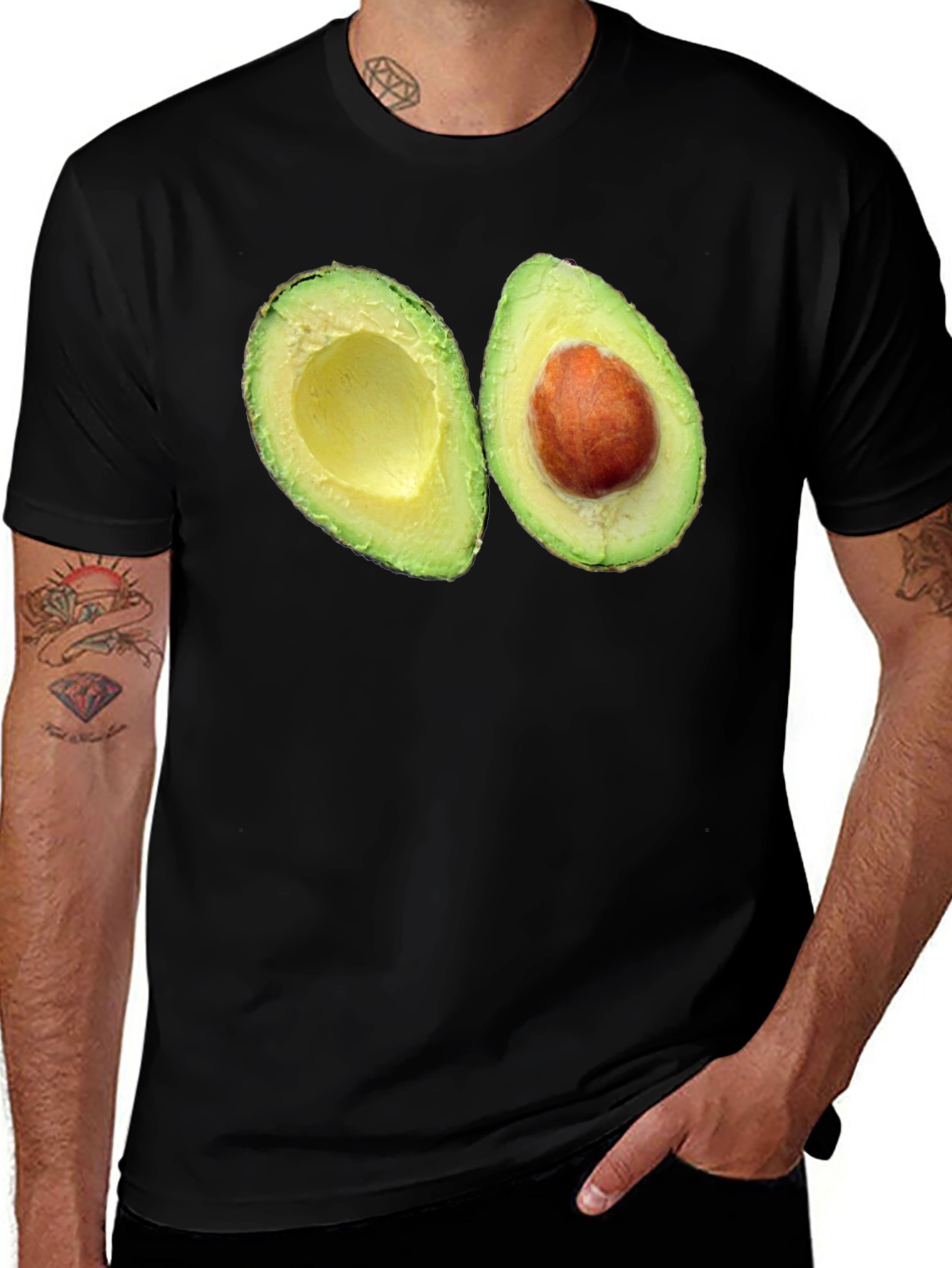Variant 9 of Avocado Lover Tee - Trendy Fruit Graphic T-Shirt