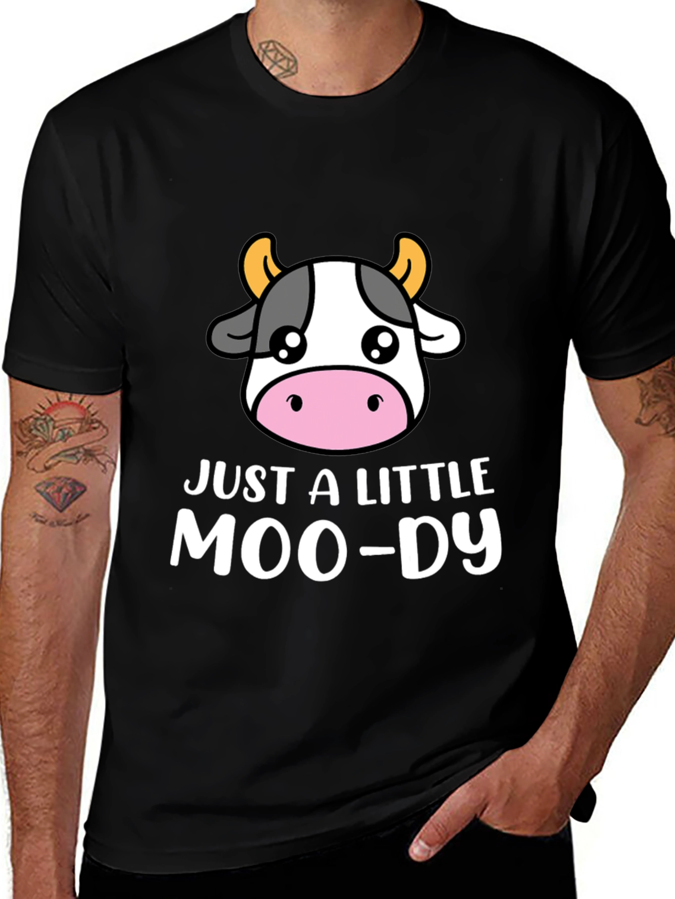 Variant 22 of Just a Little Moo-dy Graphic T-Shirt