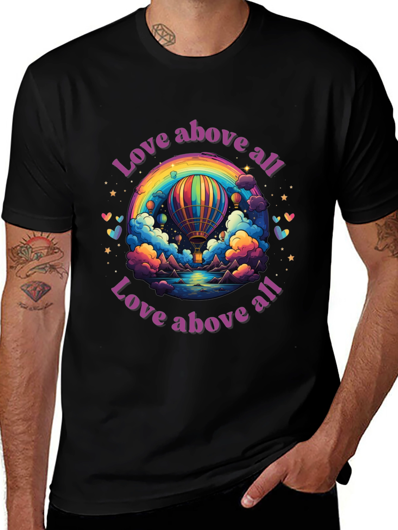 Variant 19 of Love Above All Graphic Tee