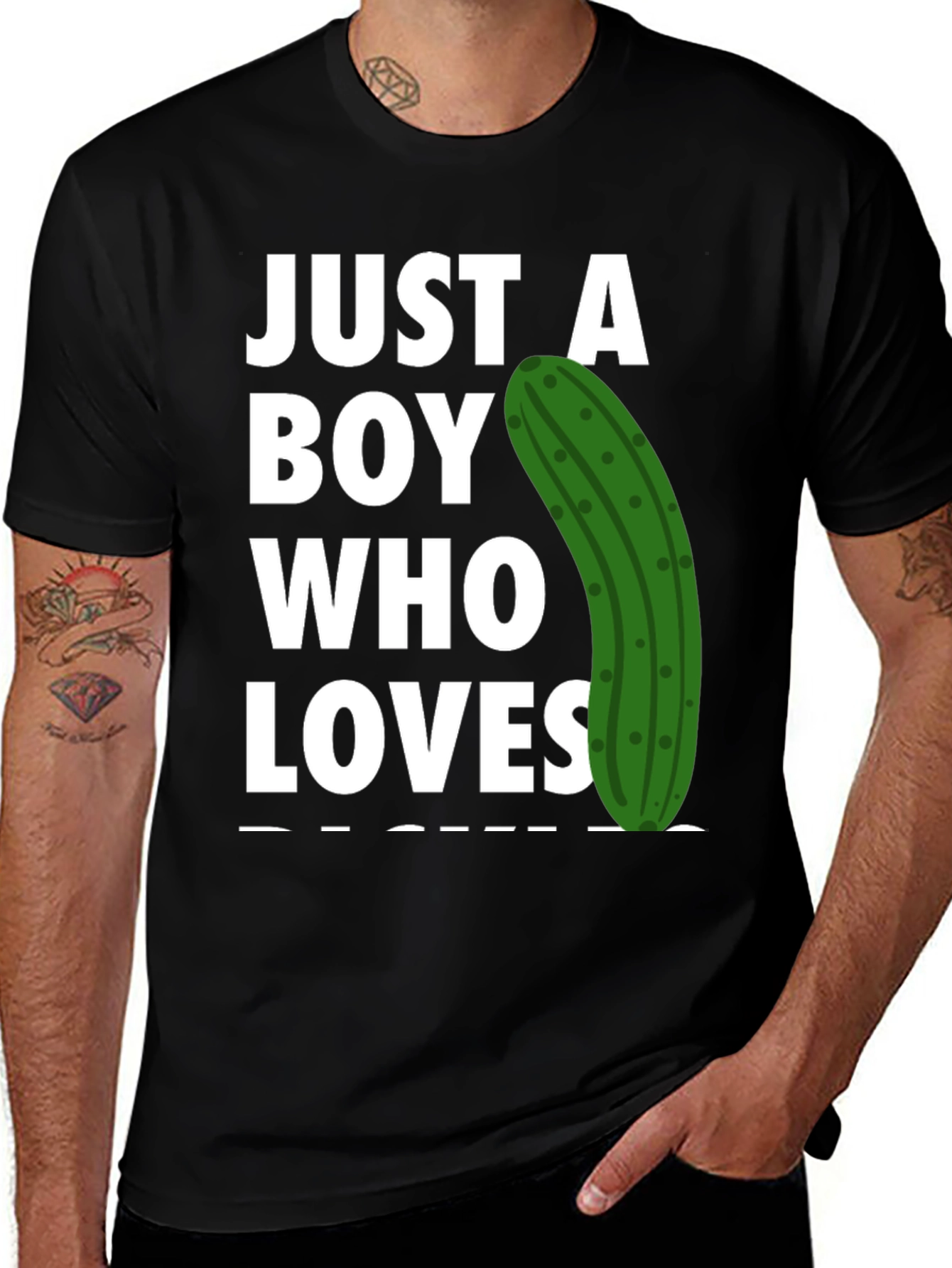 Variant 9 of Just a Boy Who Loves Pickles T-Shirt
