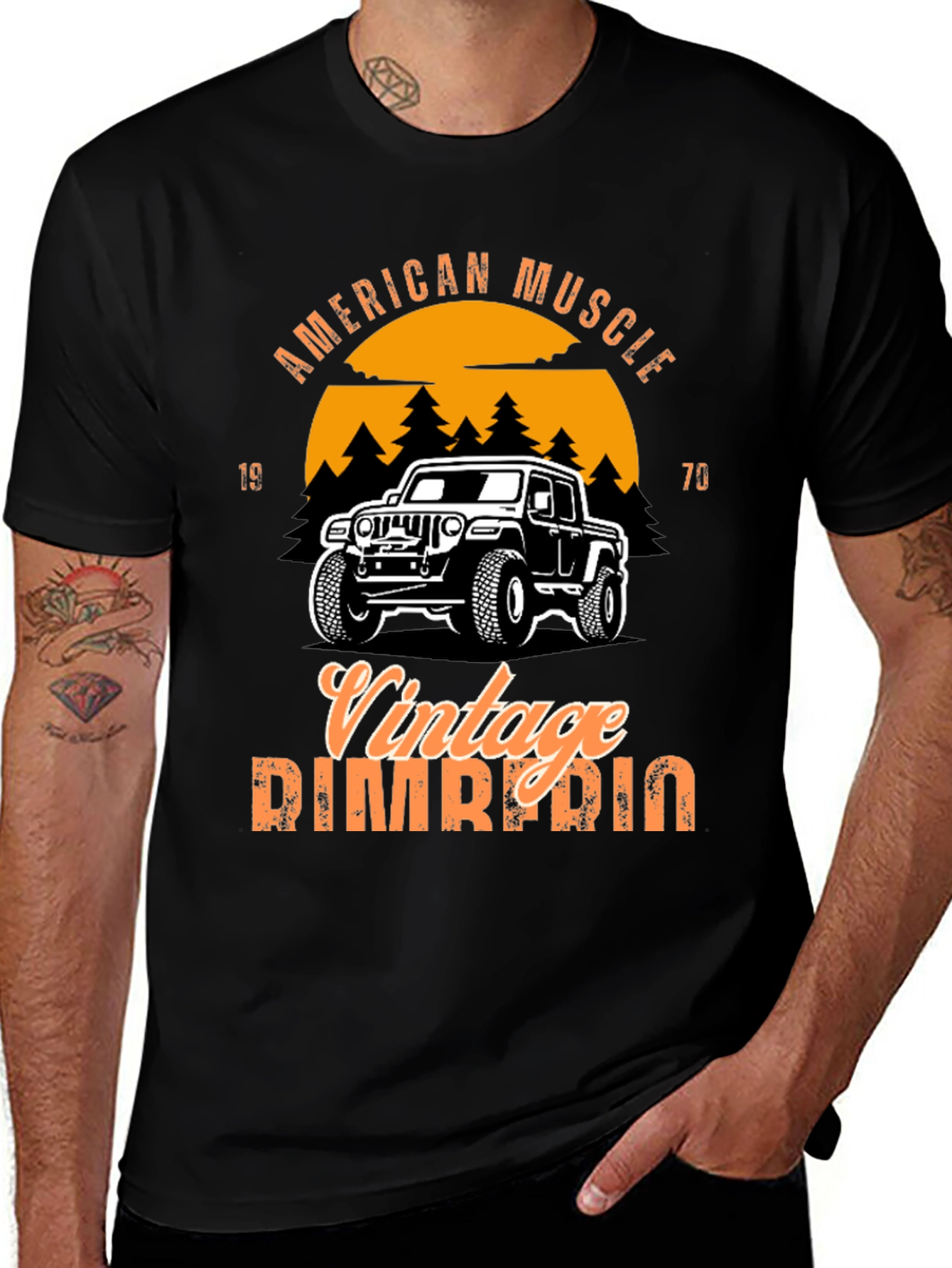 Variant 2 of Vintage American Muscle 1970s Graphic T-Shirt
