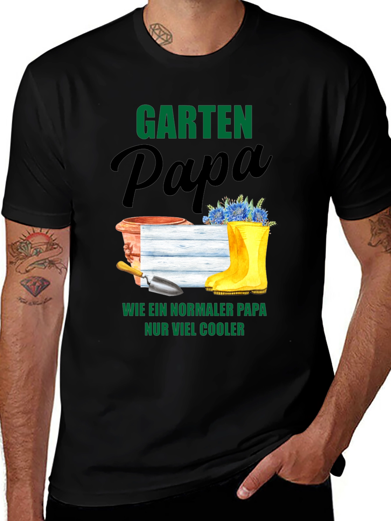 Garten Papa T-Shirt - Cool Gardener Dad Tee