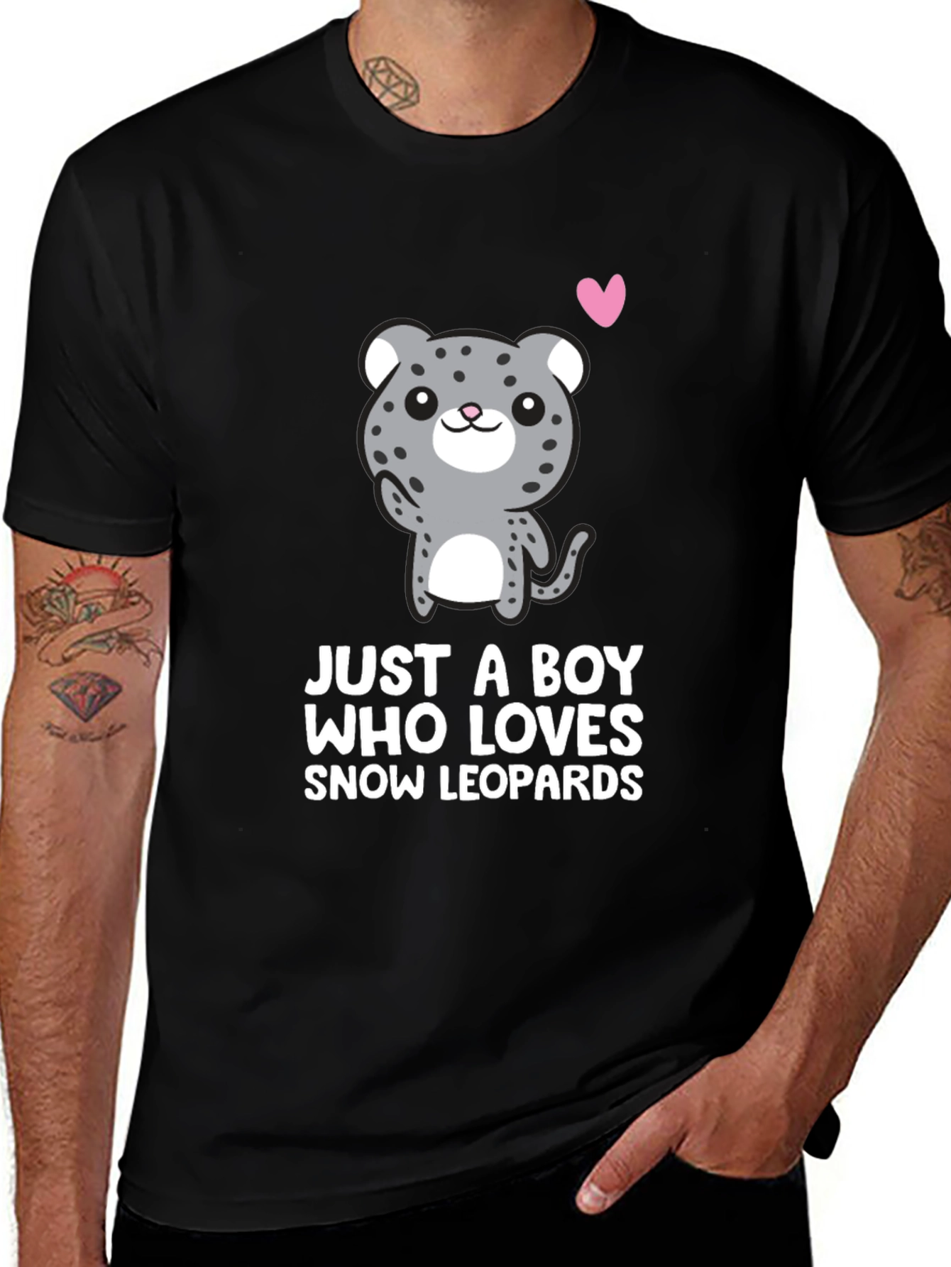 Snow Leopard Lover T-Shirt - Boy's Graphic Tee