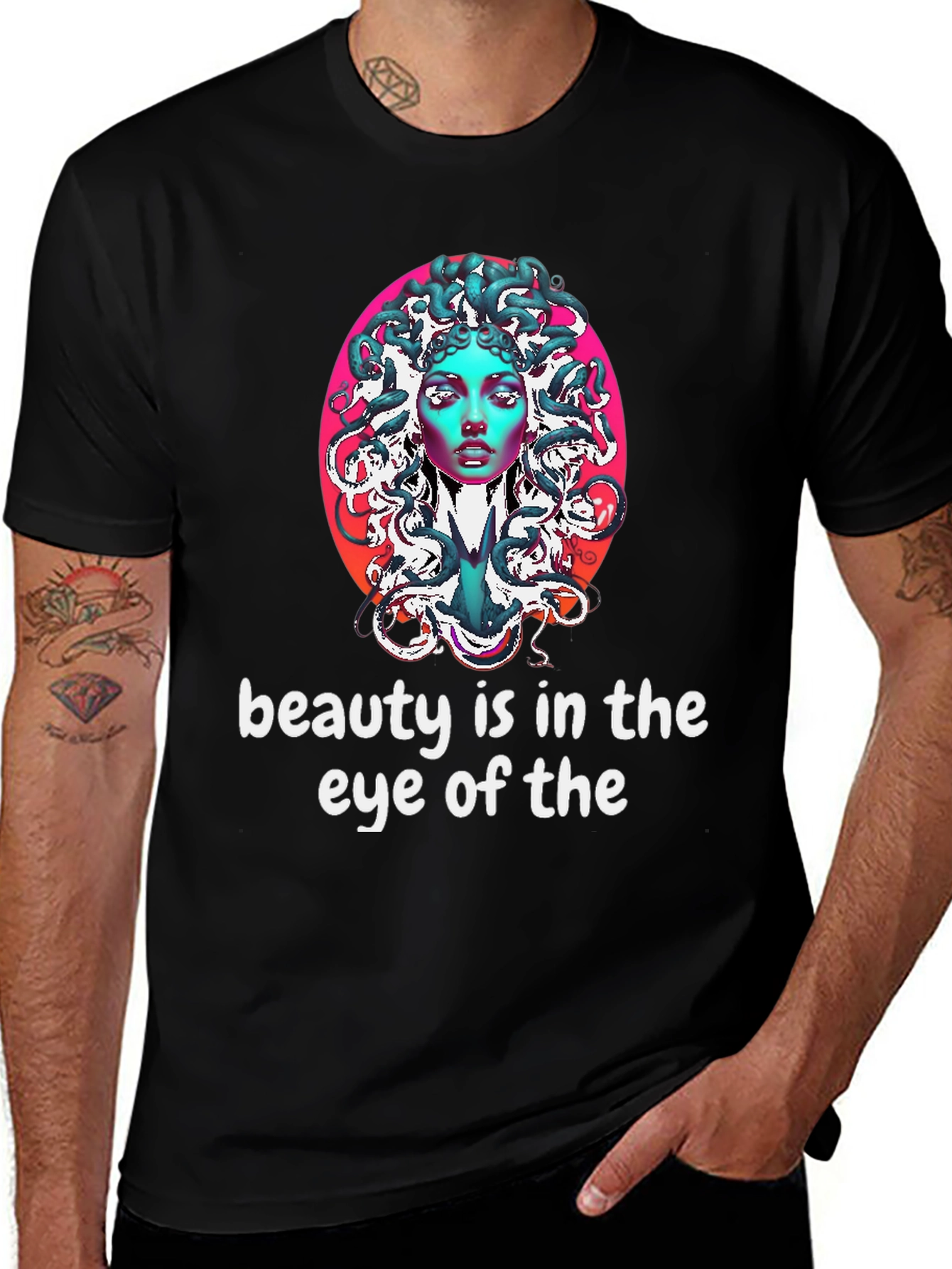Variant 25 of Medusa Graphic Tee - Beauty is in the Eye