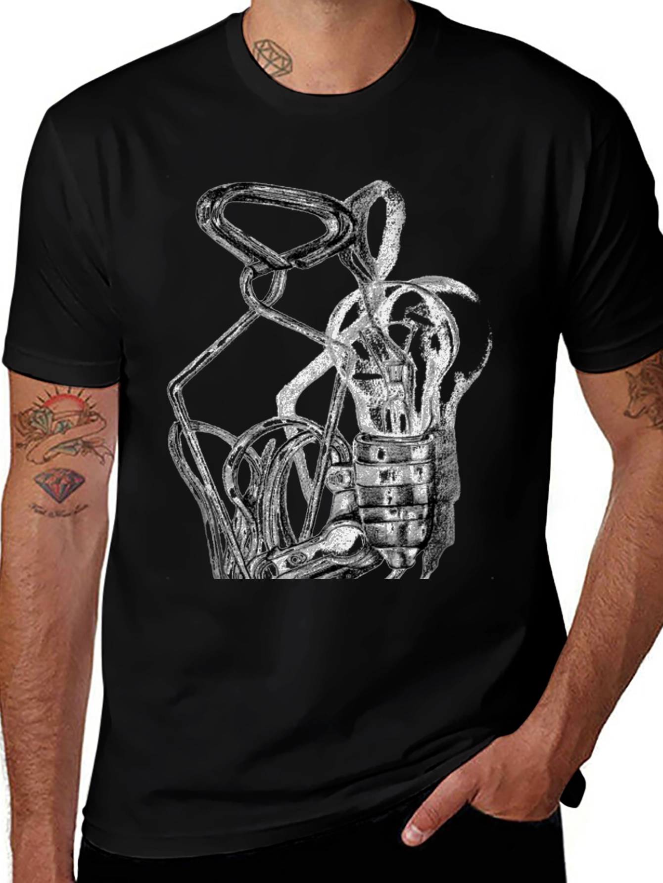 Variant 24 of Abstract Art Black T-Shirt