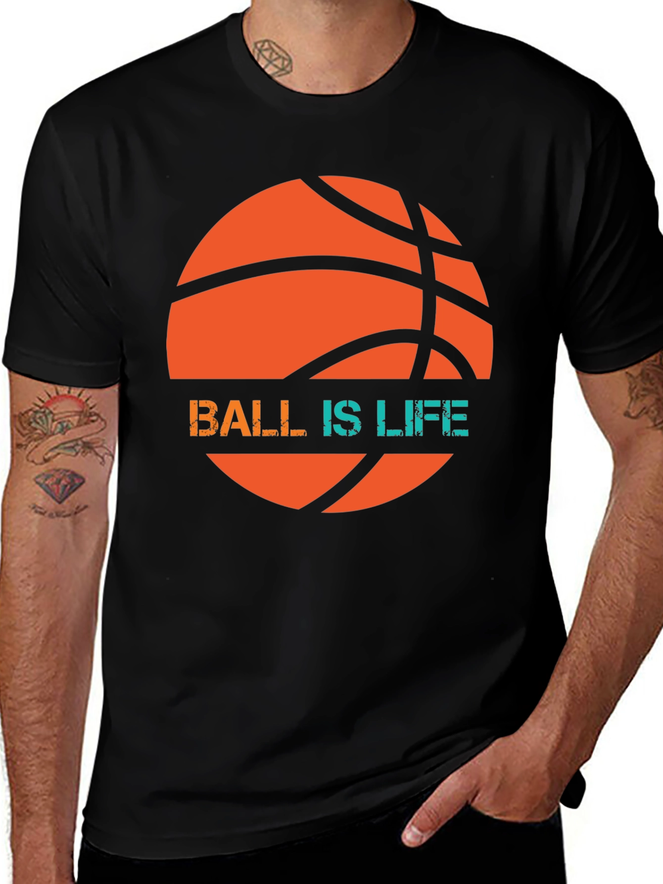 Variant 26 of Basketball is Life Graphic Tee