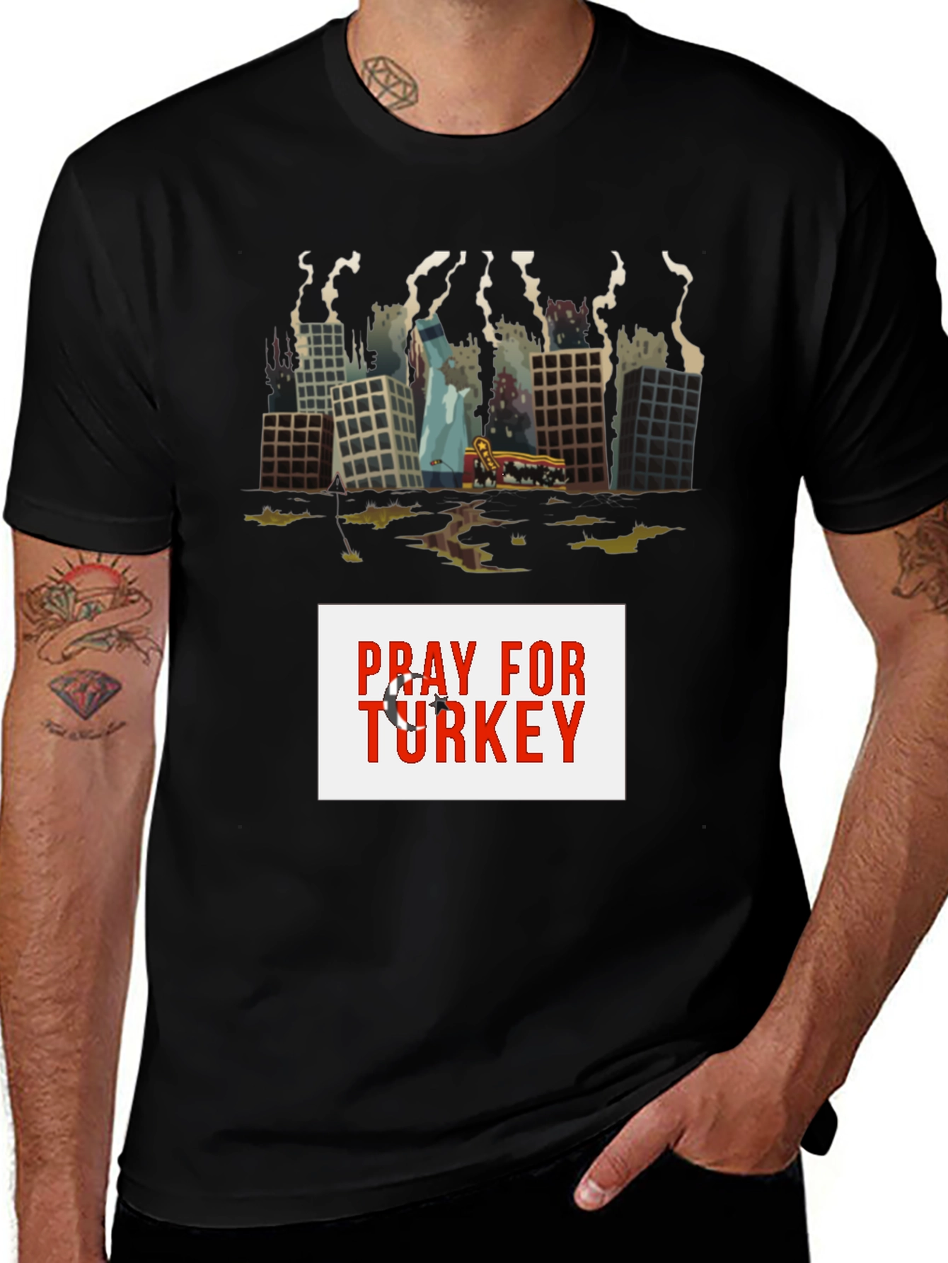 Variant 8 of Pray for Turkey T-Shirt