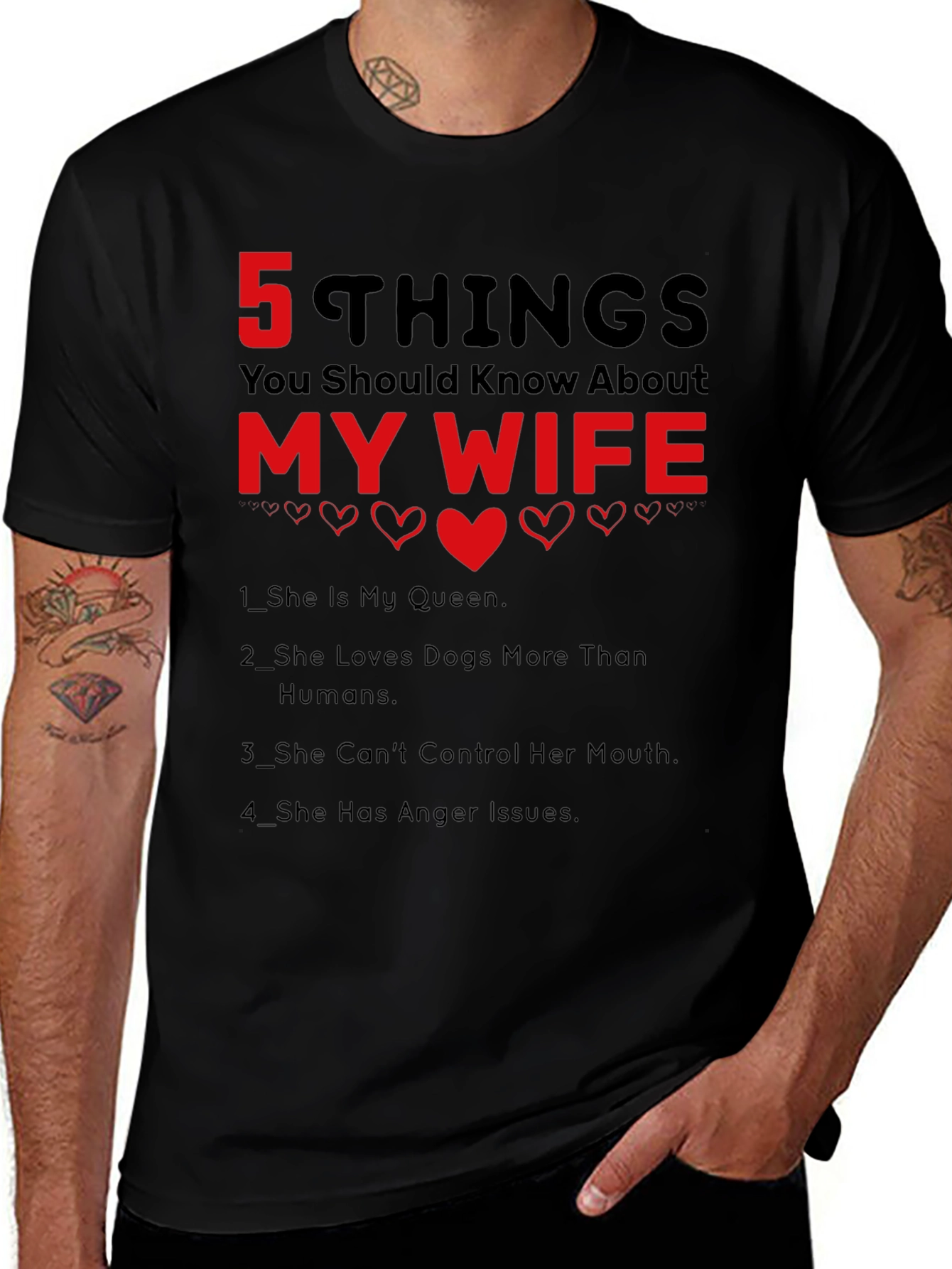 Variant 22 of 5 Things You Should Know About My Wife T-Shirt