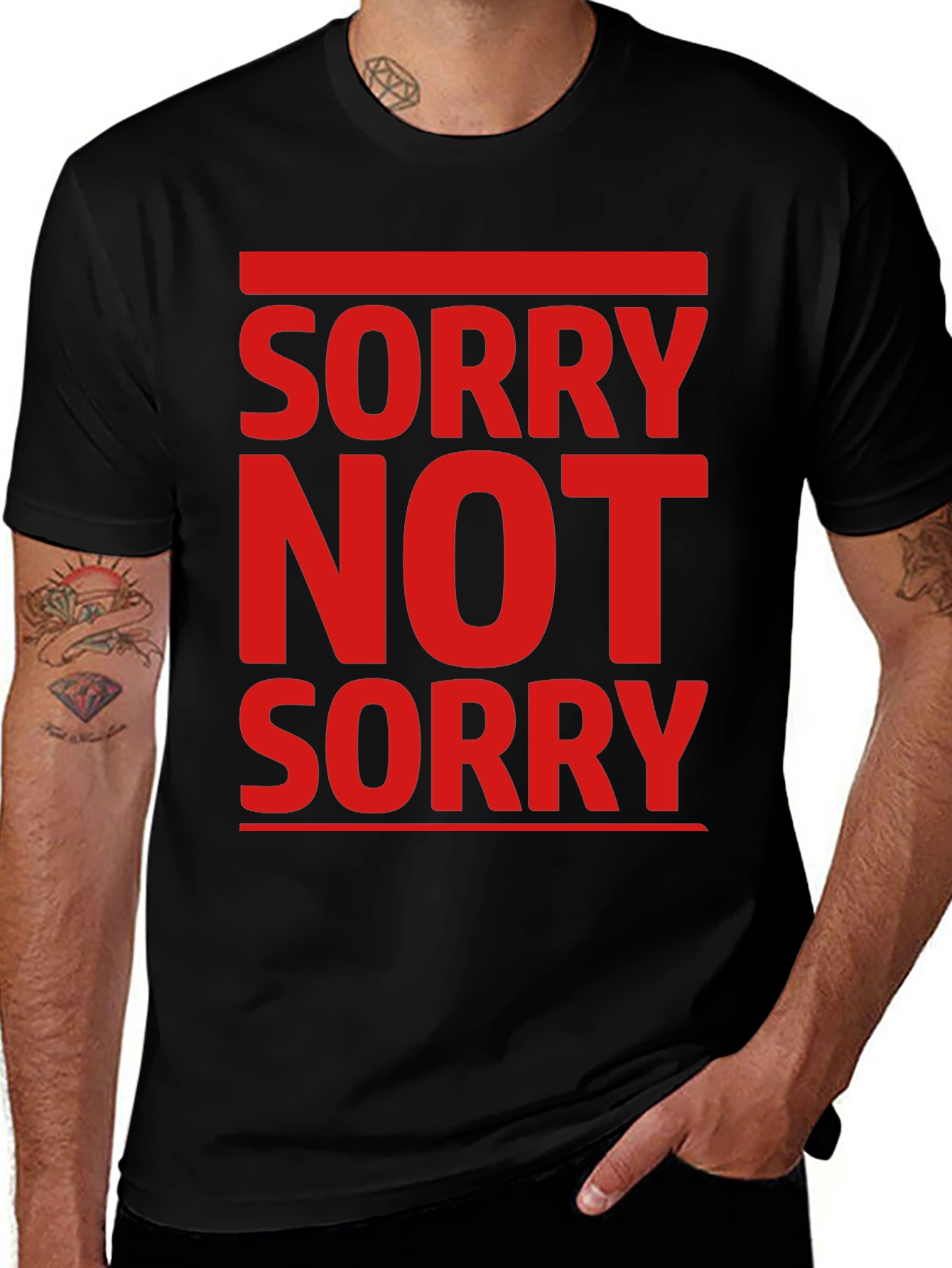 Variant 13 of Sorry Not Sorry Graphic T-Shirt - Bold Statement Tee