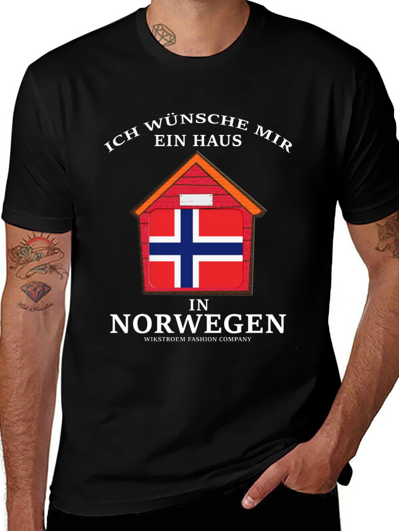 Norway House T-Shirt - Wish I Had a House in Norway