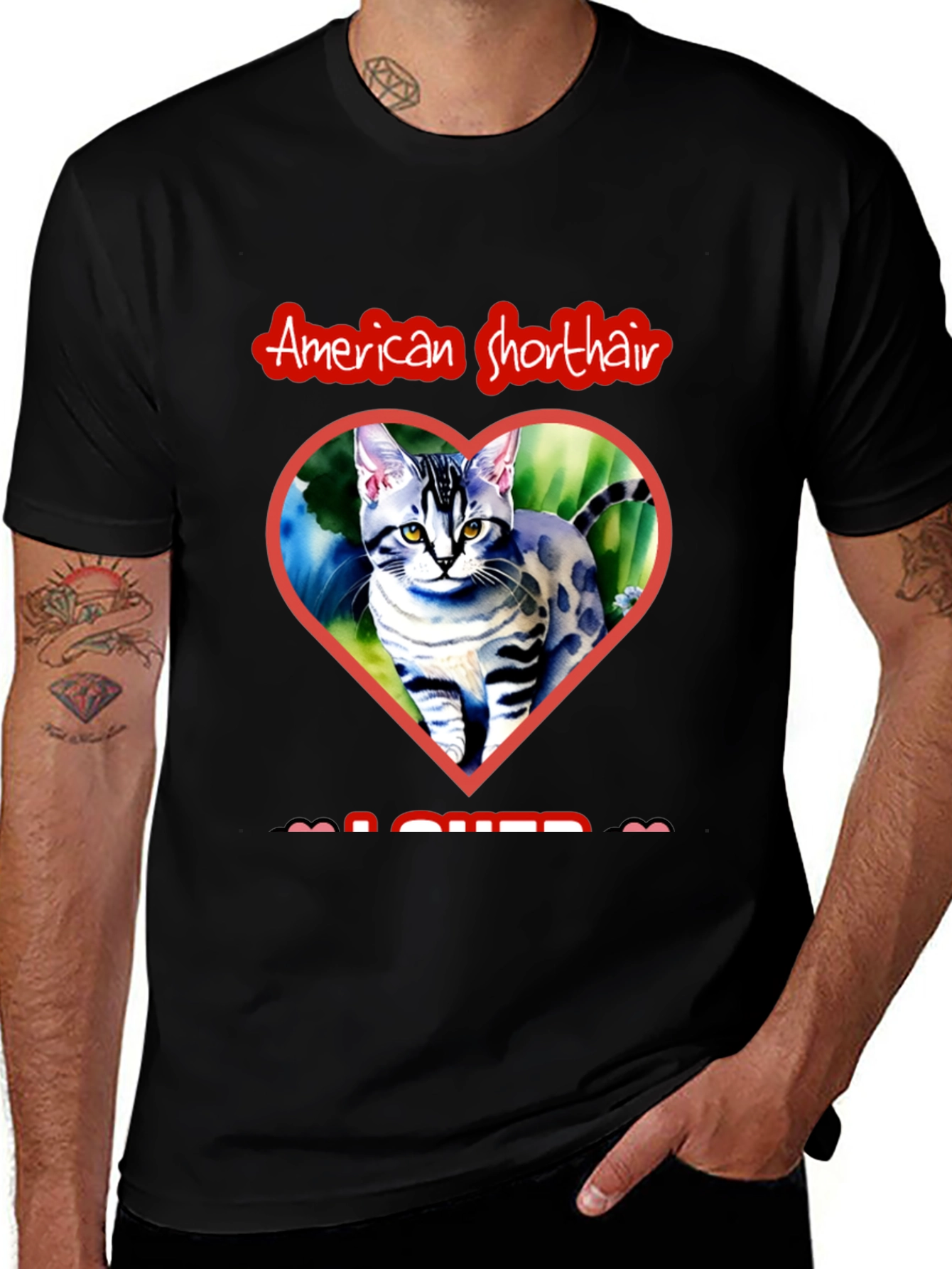 Variant 6 of American Shorthair Cat Lover T-Shirt
