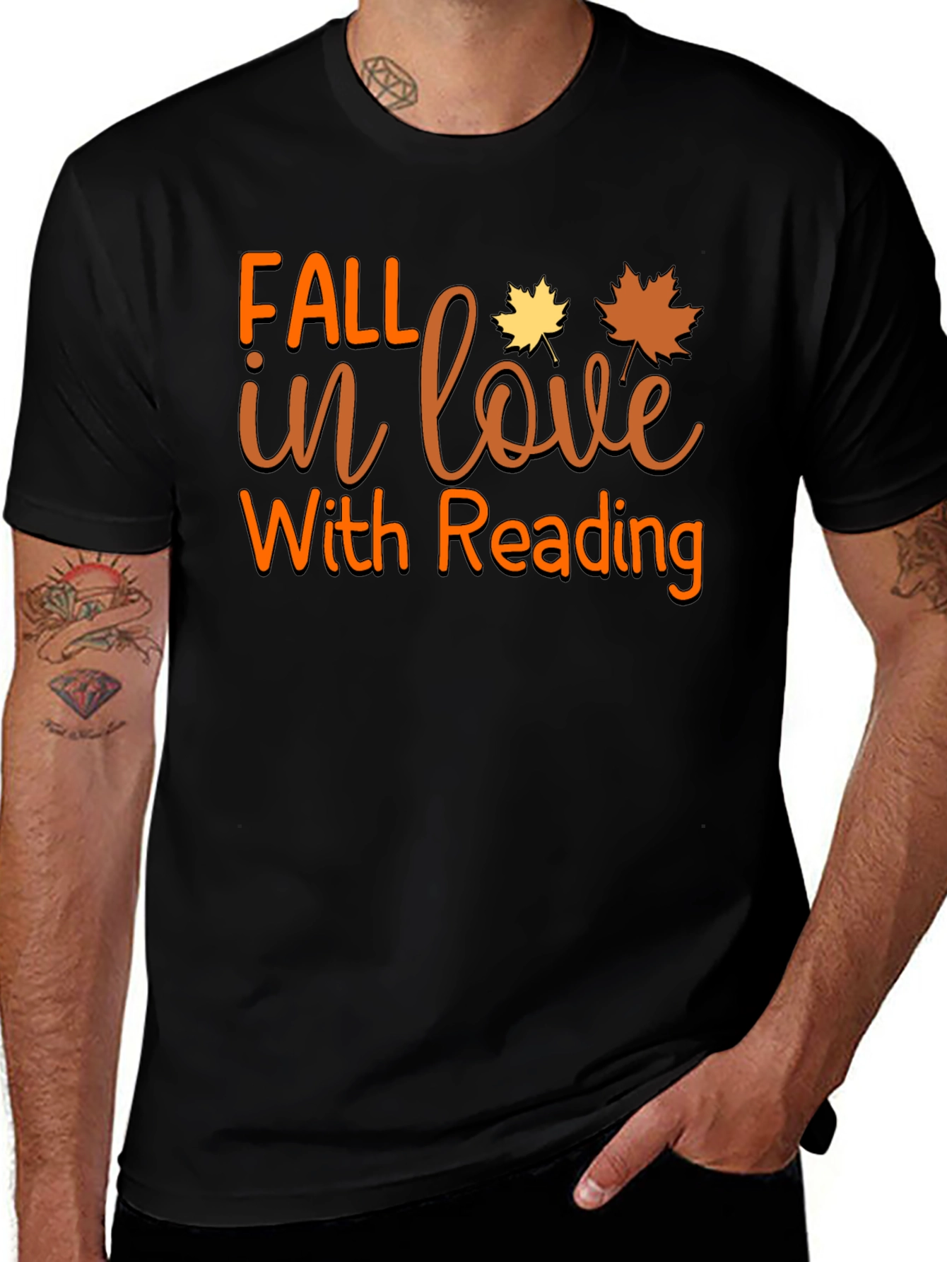Variant 5 of Fall in Love with Reading T-Shirt