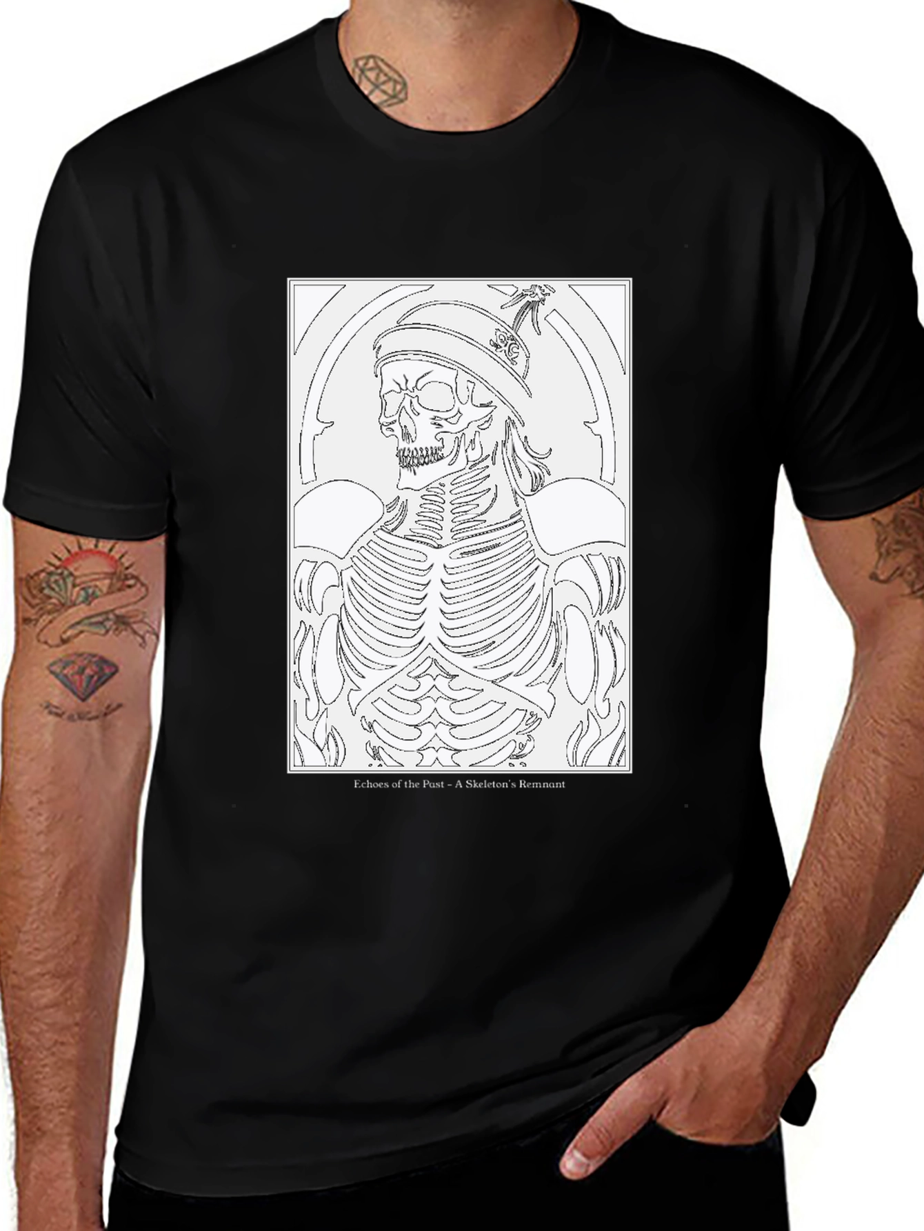Variant 11 of Echoes of the Past Skeleton T-Shirt