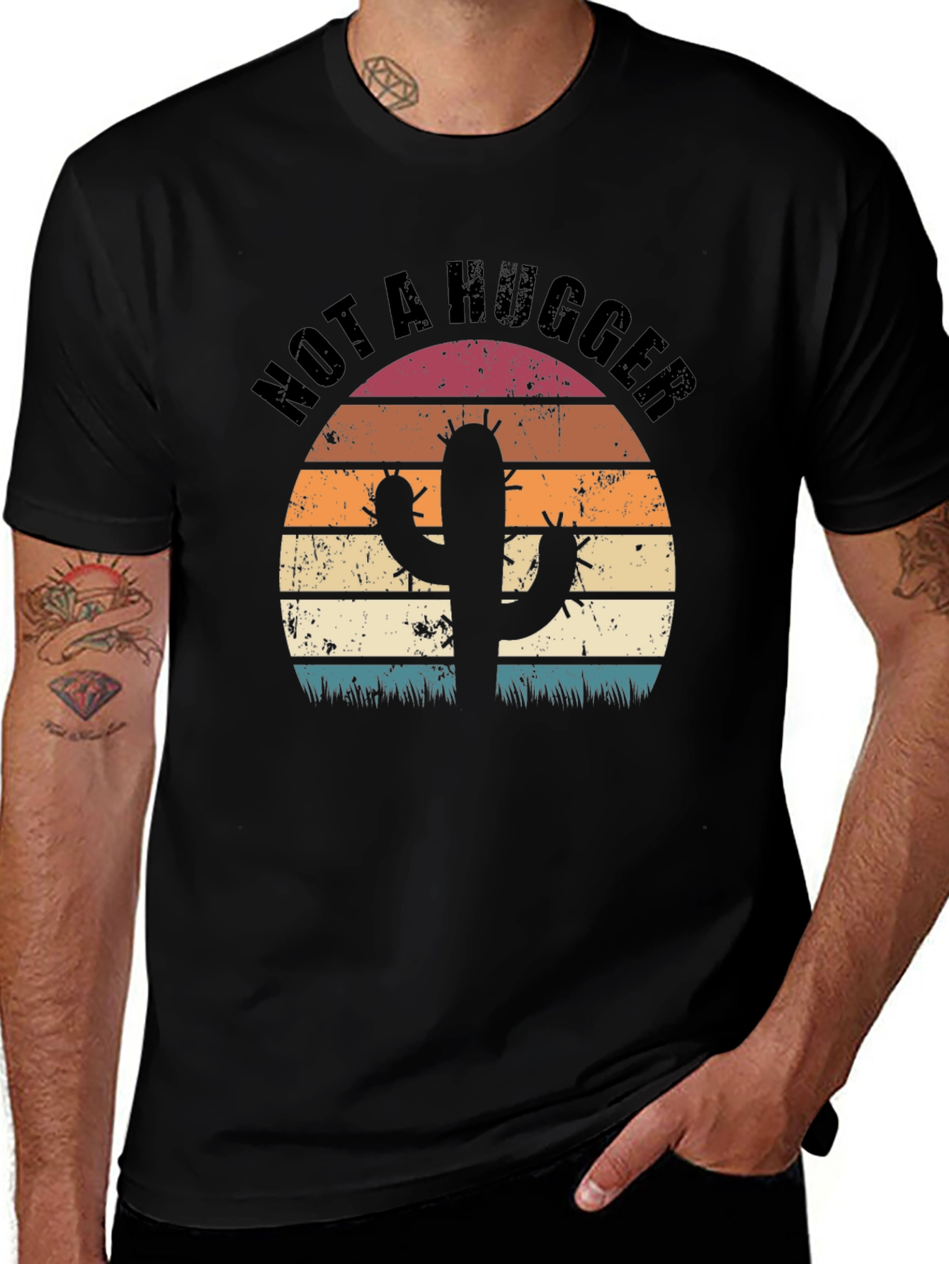 Not a Hugger Cactus Graphic Tee