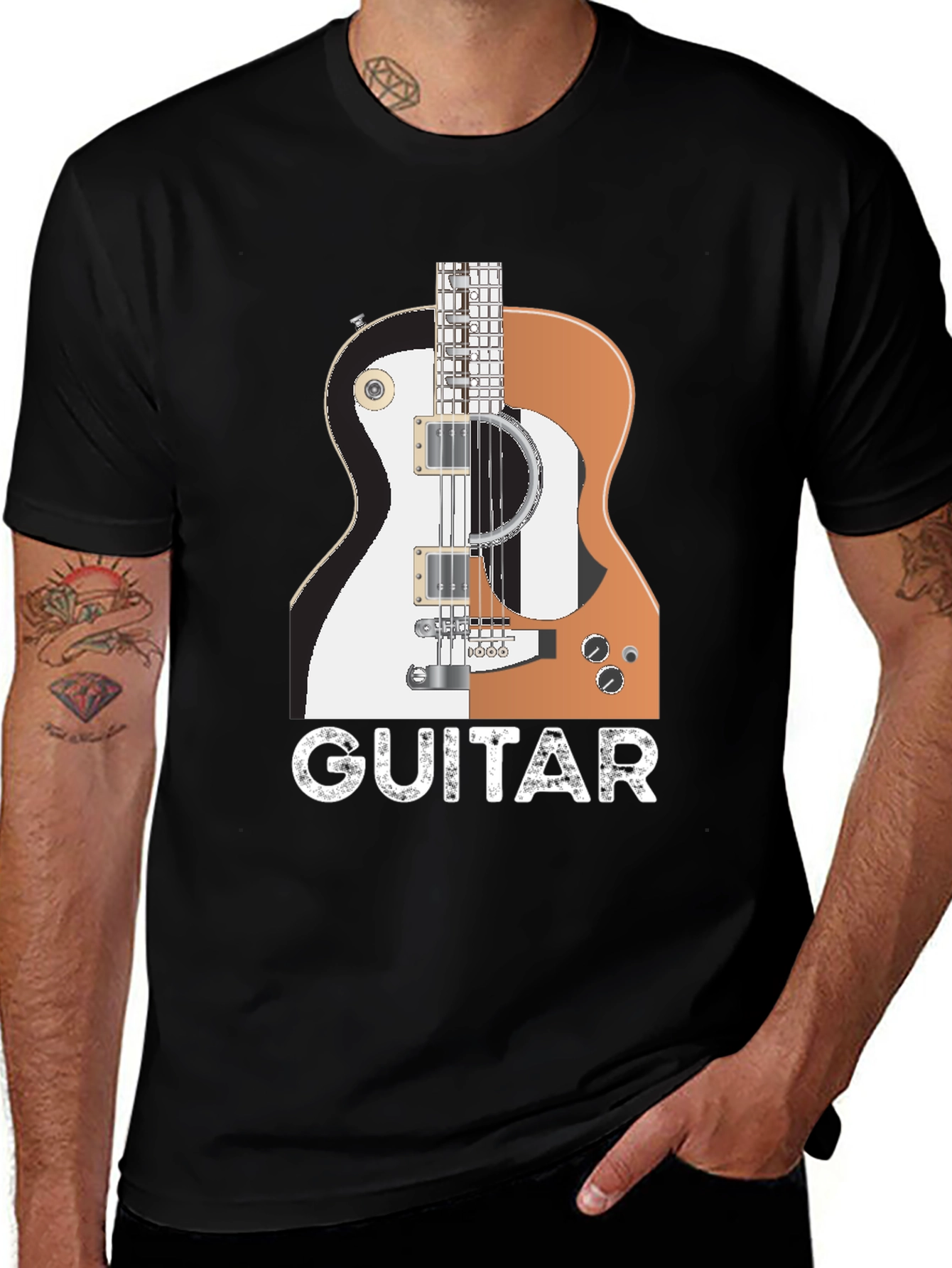 Variant 16 of Guitar Graphic T-Shirt - Music Lover Tee