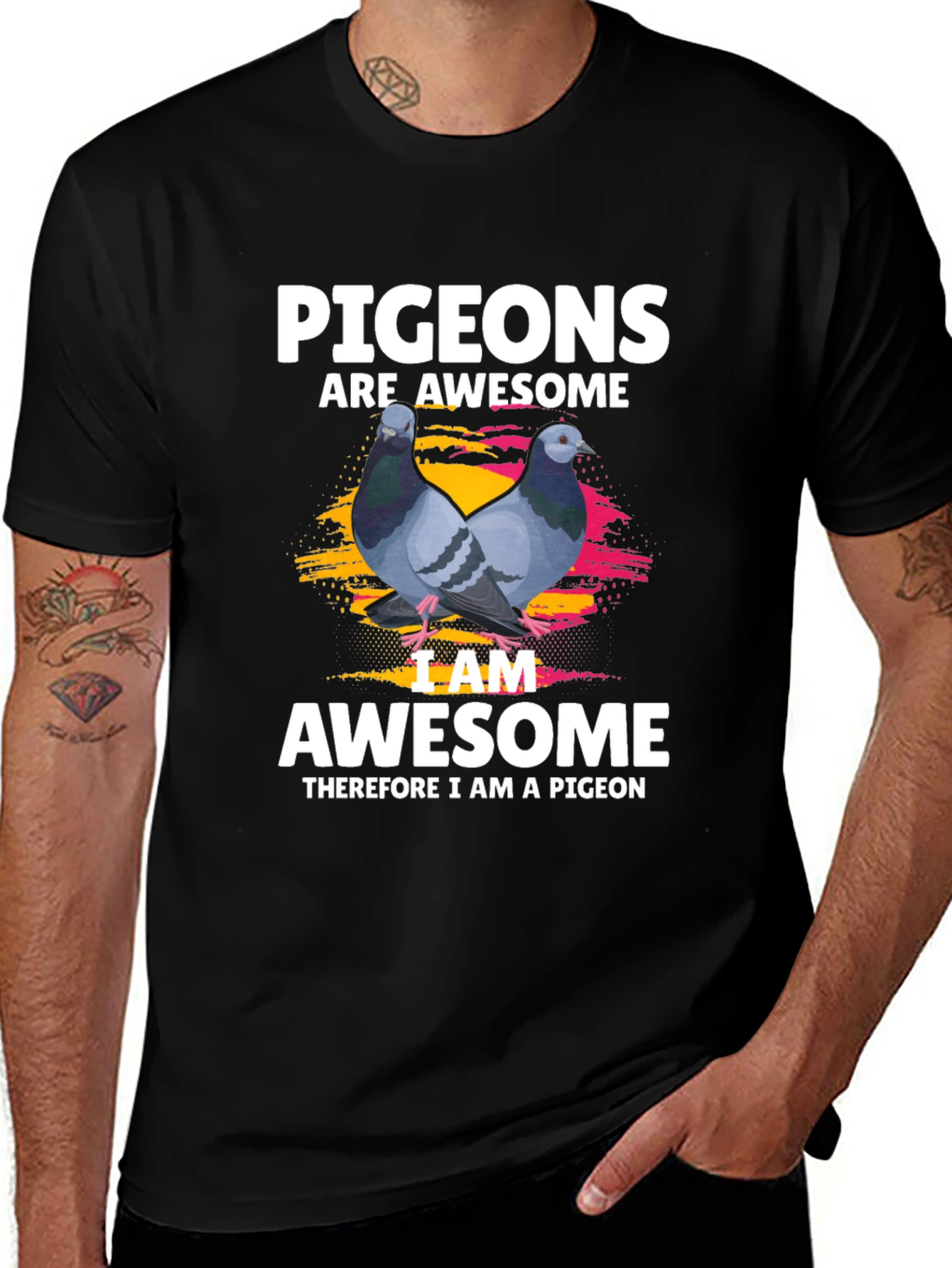 Variant 7 of Pigeons Are Awesome Graphic T-Shirt